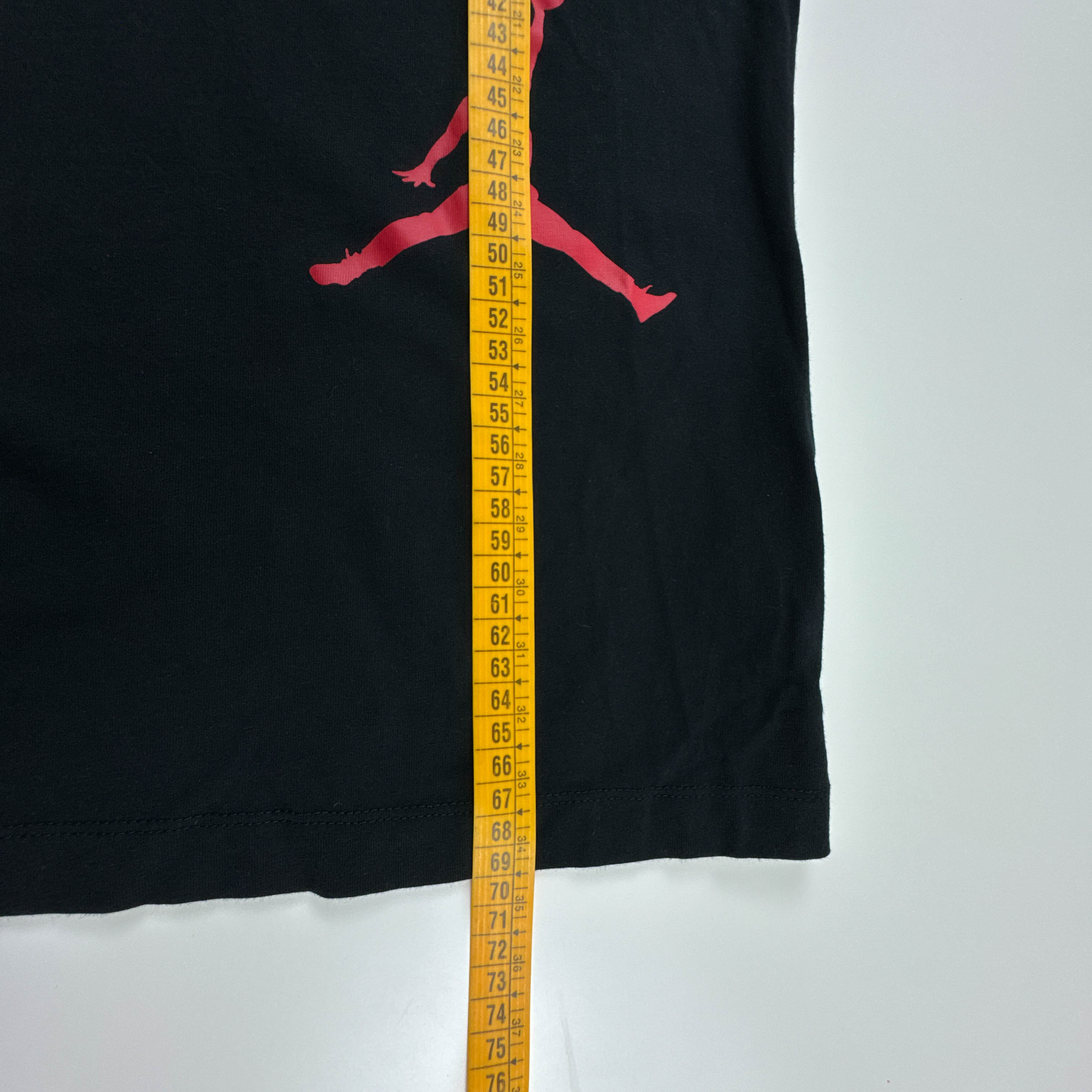 T shirt Air Jordan nera a girocollo in cotone - Taglia XS uomo