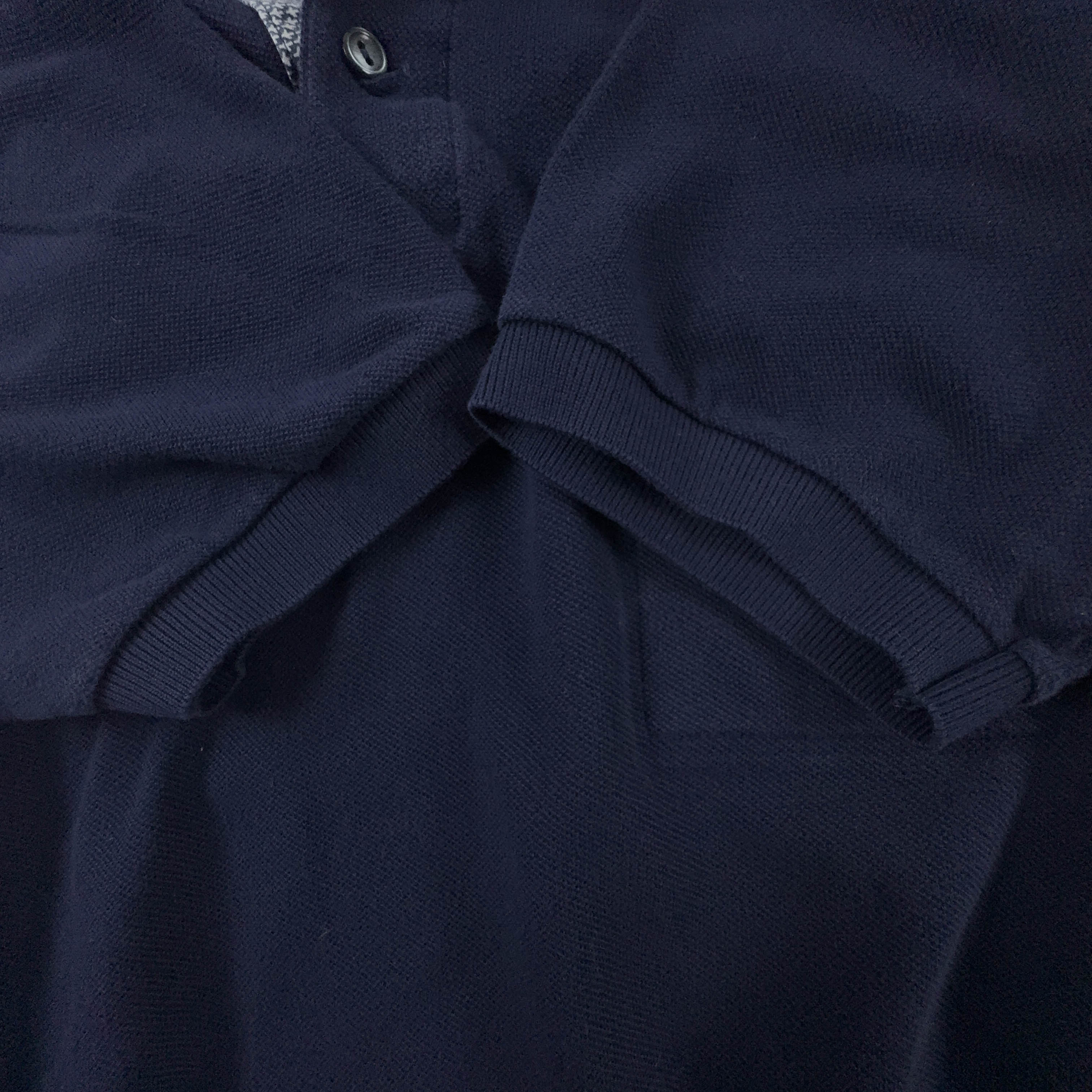 Polo Lacoste blu scuro a tinta unita in cotone - Taglia S/M uomo