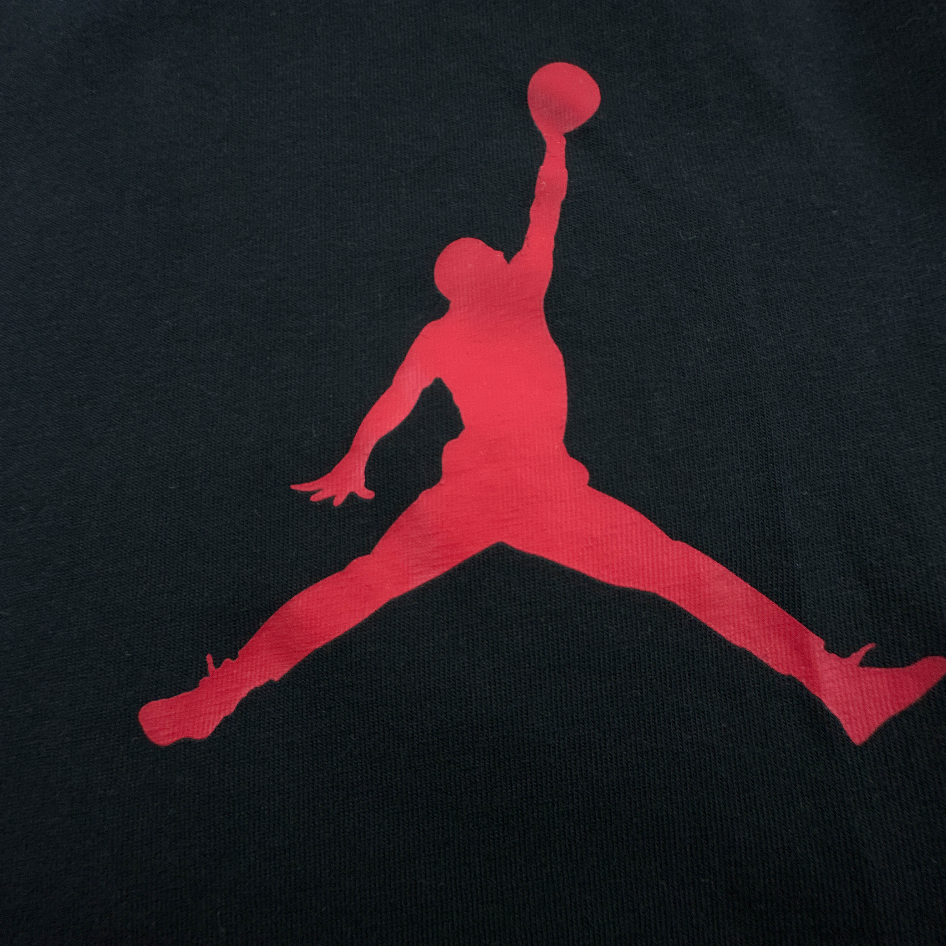 T shirt Air Jordan nera a girocollo in cotone - Taglia XS uomo