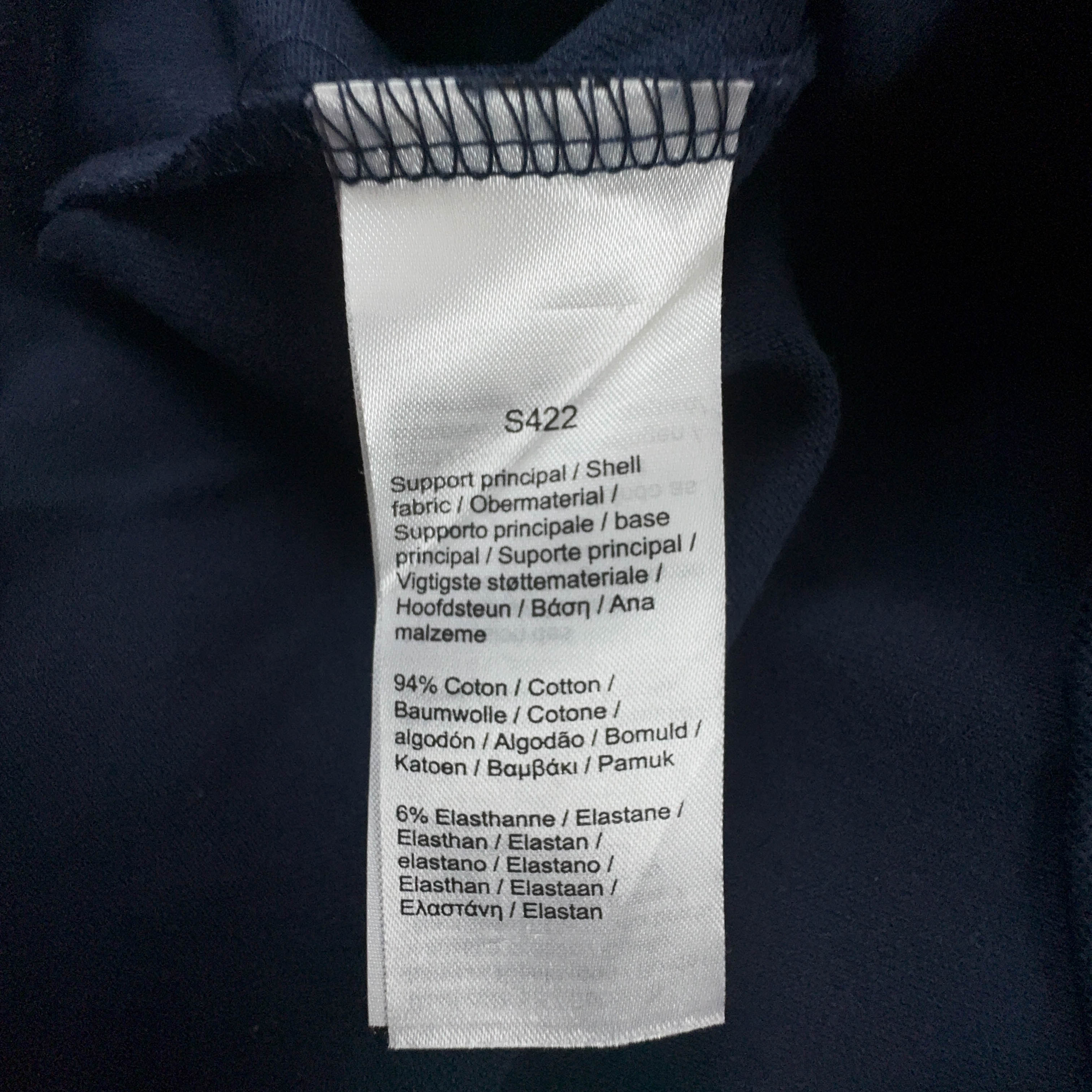 Polo Lacoste blu scuro tinta unita in cotone regular fit - Taglia 5 L uomo