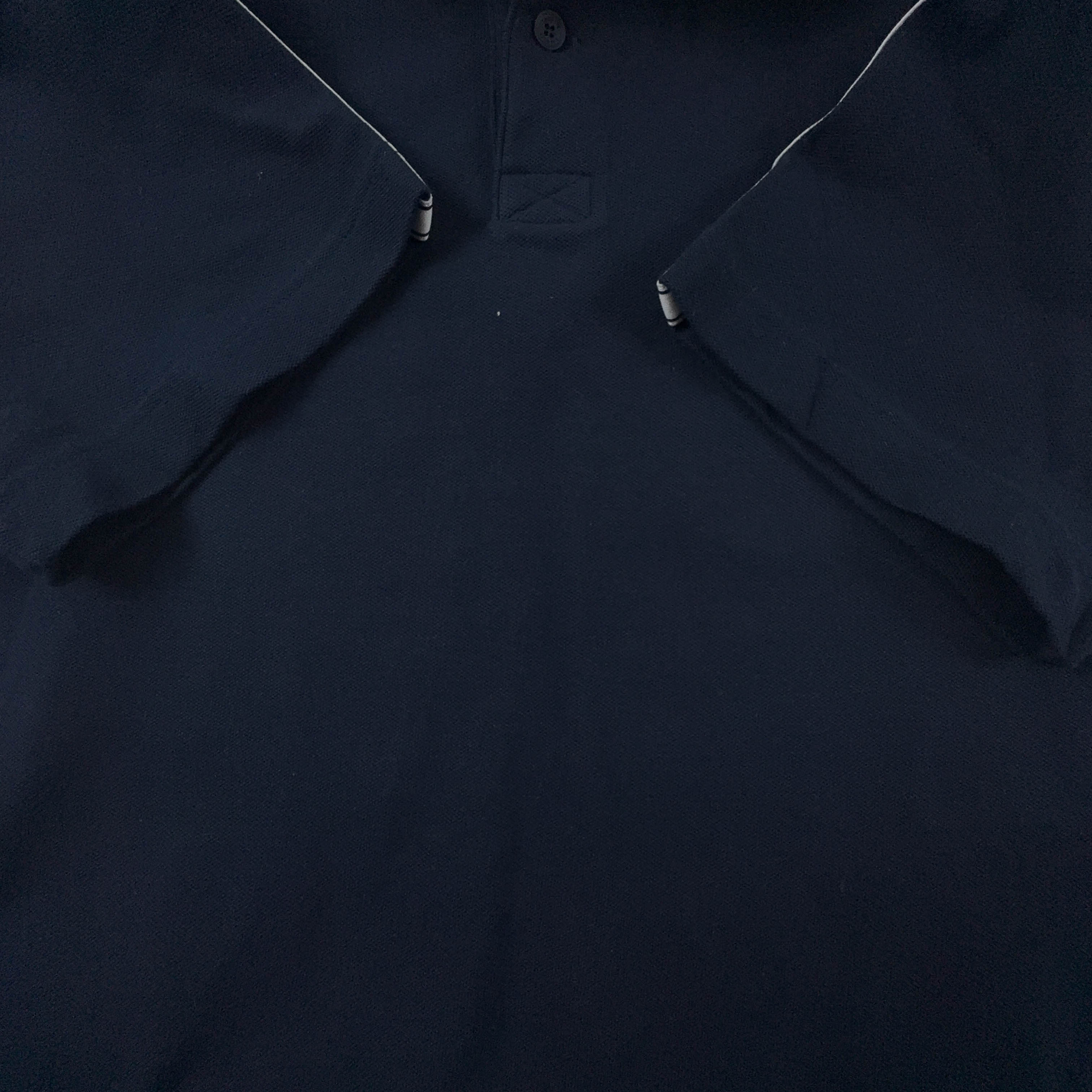 Polo Lacoste blu scuro tinta unita in cotone regular fit - Taglia 5 L uomo