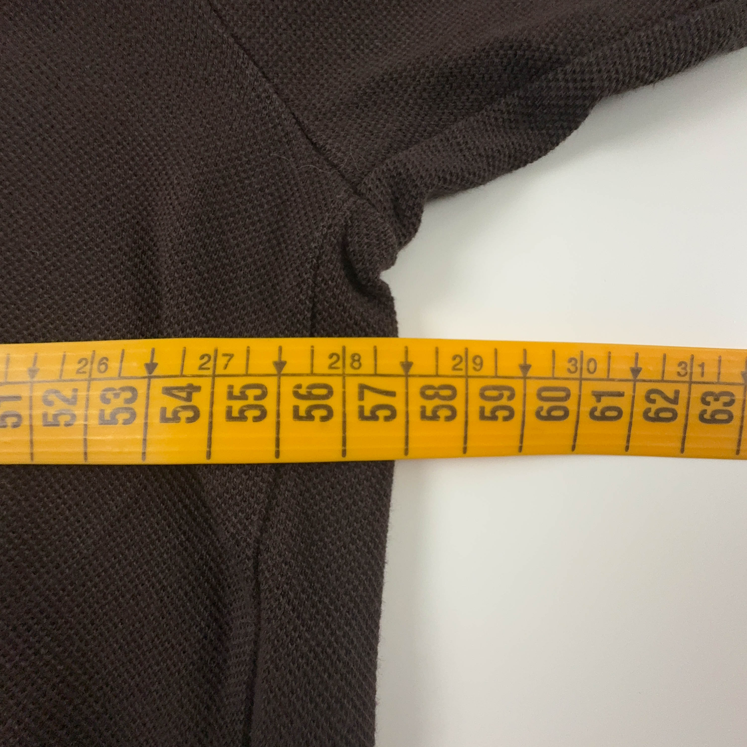 Polo Lacoste marrone scuro a tinta unita - Taglia L/XL uomo