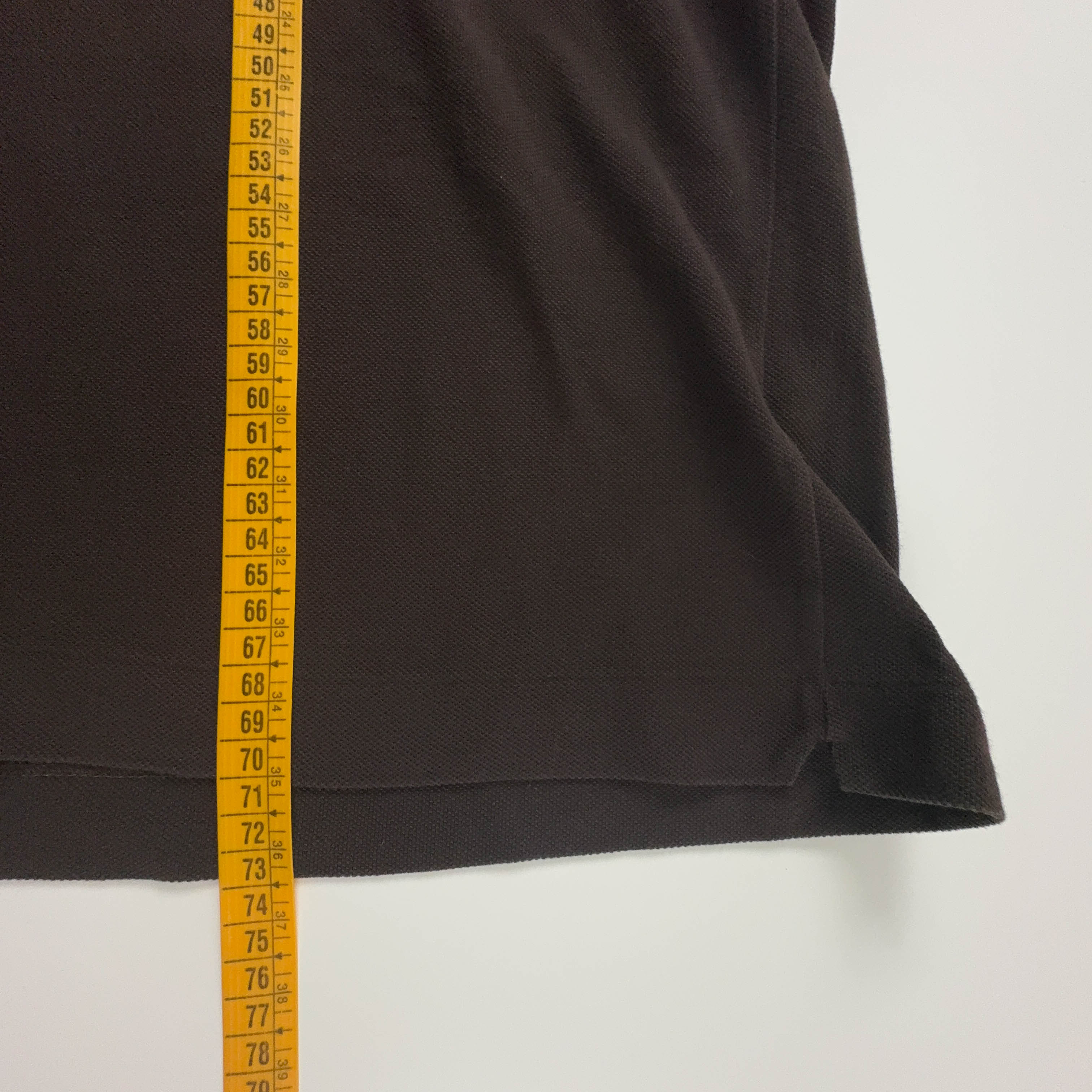 Polo Lacoste marrone scuro a tinta unita - Taglia L/XL uomo