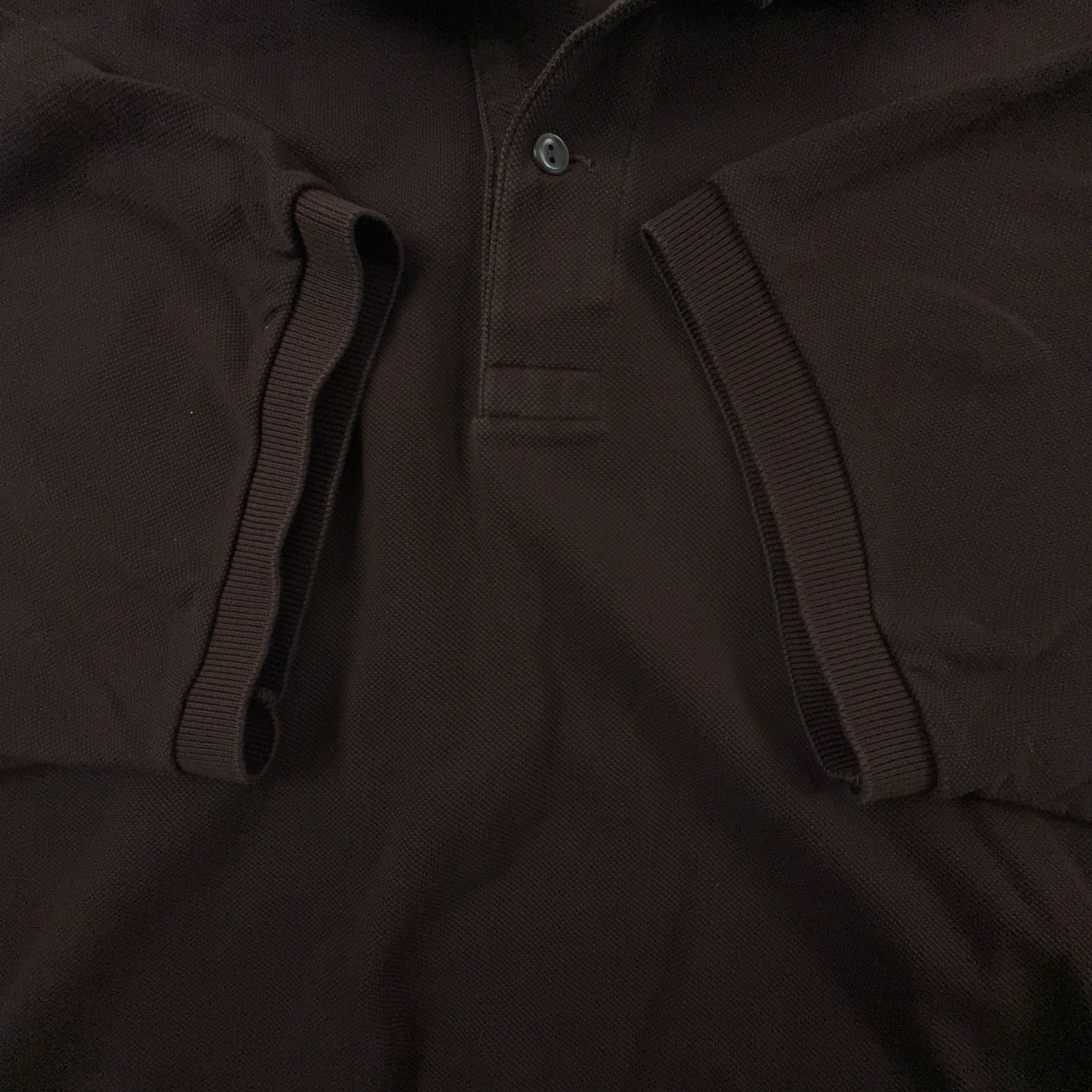 Polo Lacoste marrone scuro a tinta unita - Taglia L/XL uomo