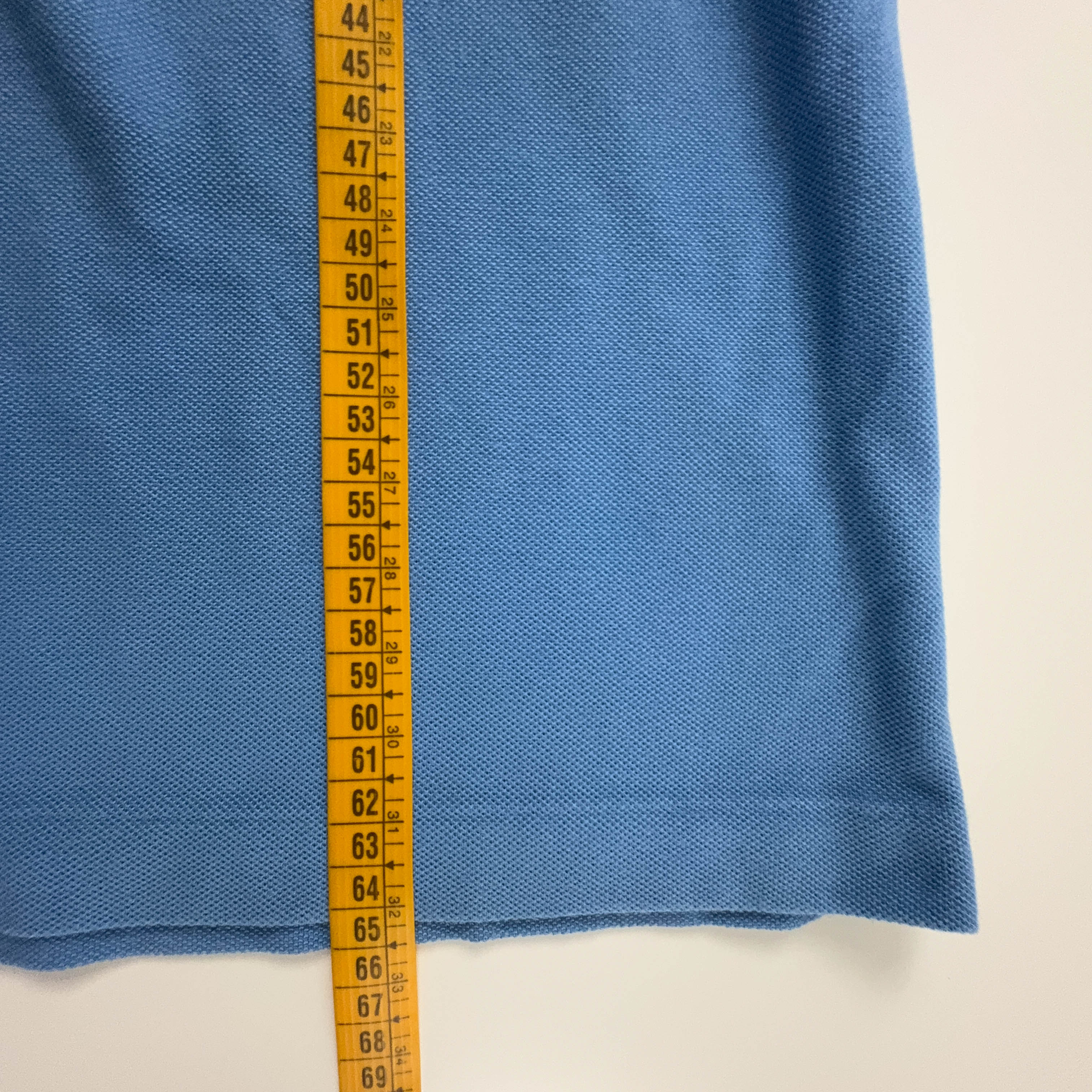 Polo Lacoste azzurra tinta unita in cotone - Taglia 3 uomo