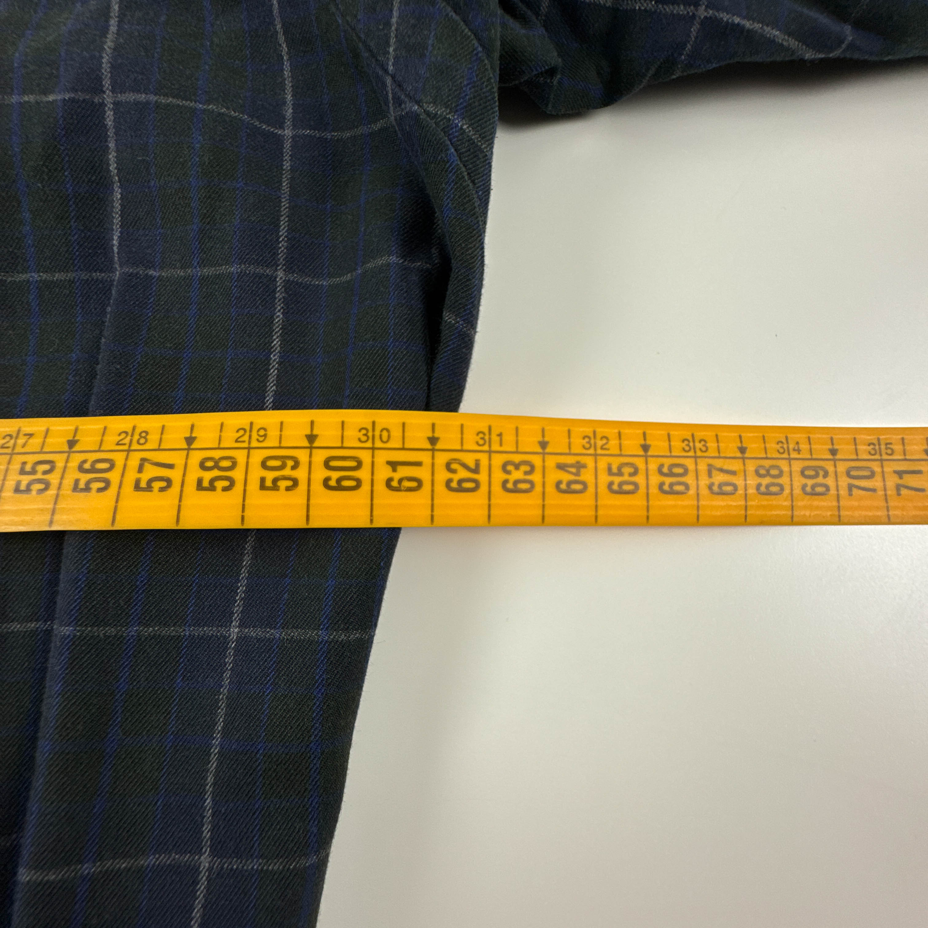 Camicia Ralph Lauren nera e blu a quadri in cotone - Taglia L uomo
