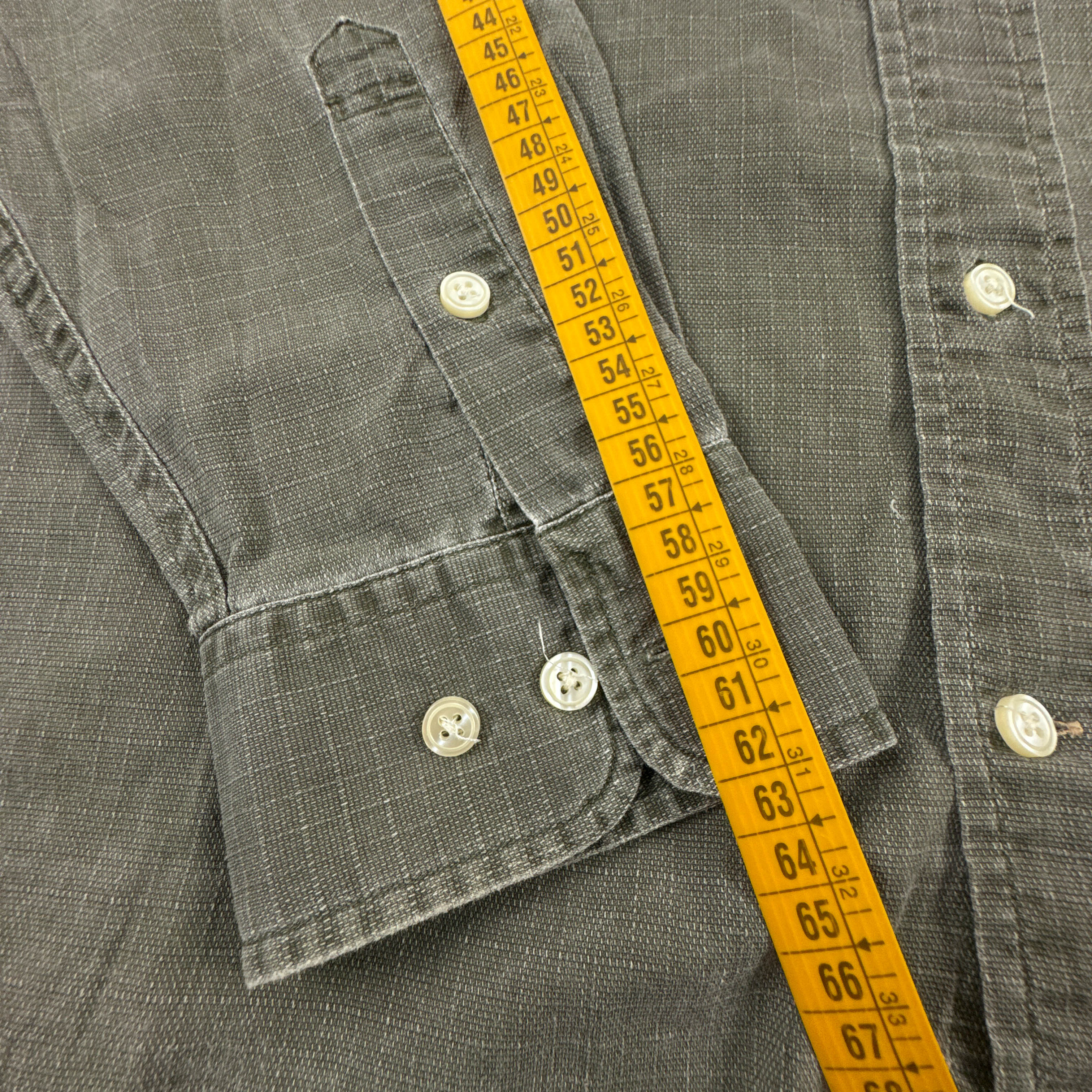 Camicia Tommy Hilfiger verde militare a tinta unita in cotone - Taglia M/L uomo