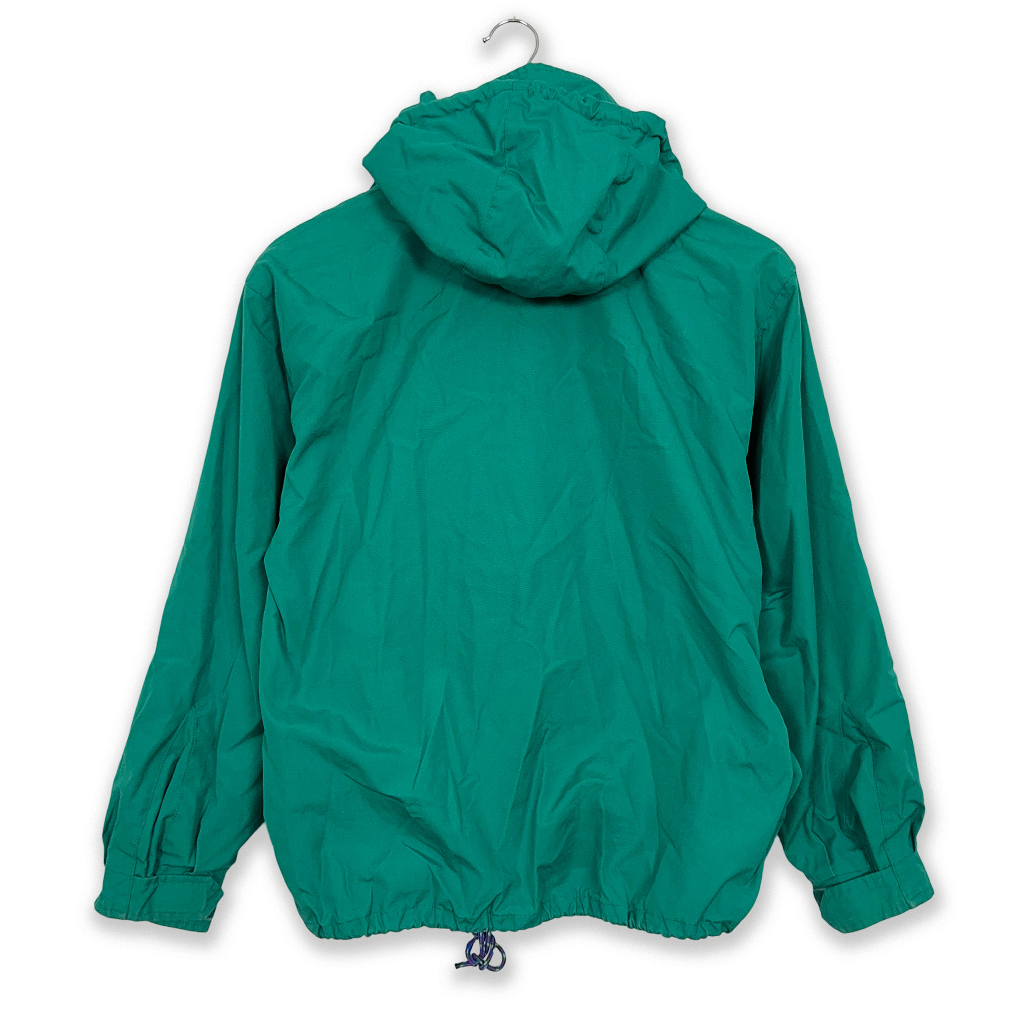 Giacca a vento Fila Magic Line Vintage verde con cappuccio anni 90 - Taglia XS/S uomo