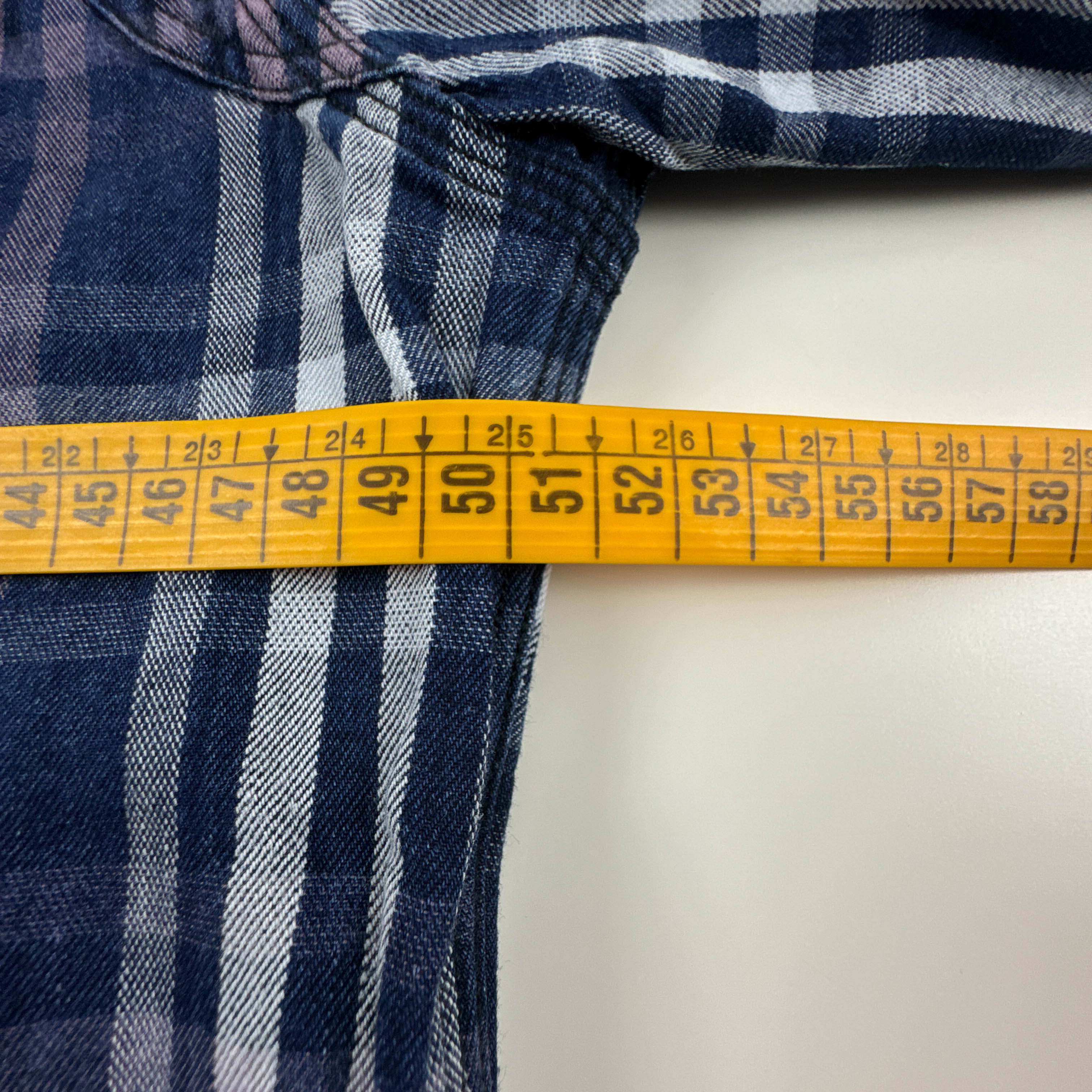 Camicia Levi's Vintage blu e viola a quadri in cotone - Taglia M uomo