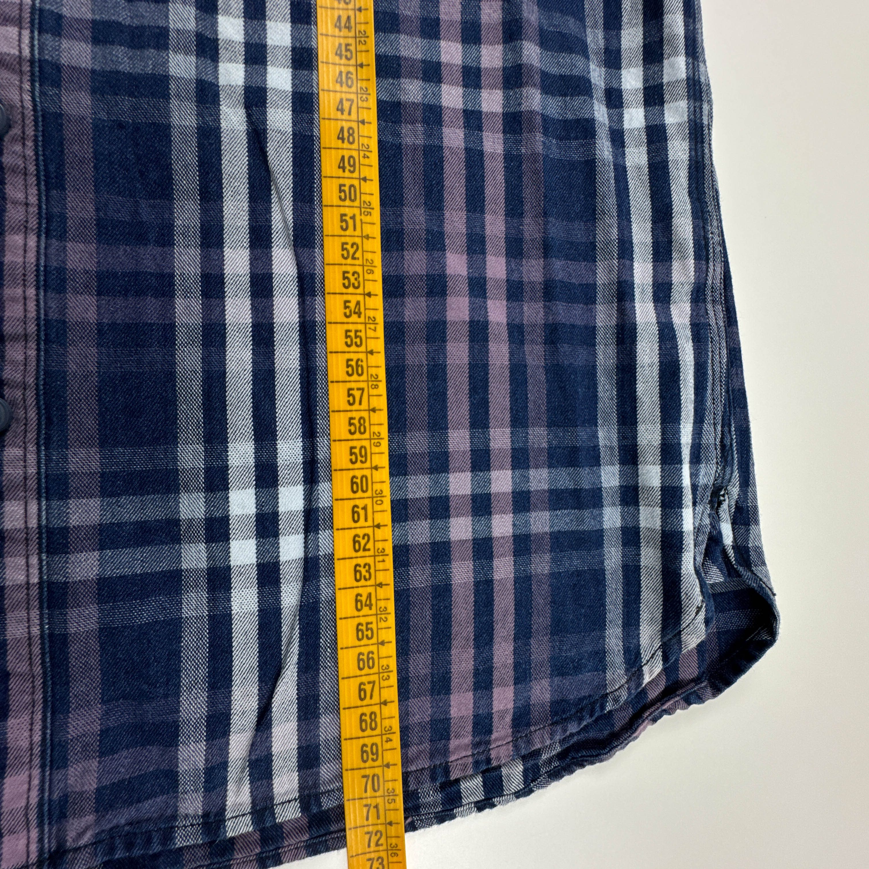 Camicia Levi's Vintage blu e viola a quadri in cotone - Taglia M uomo