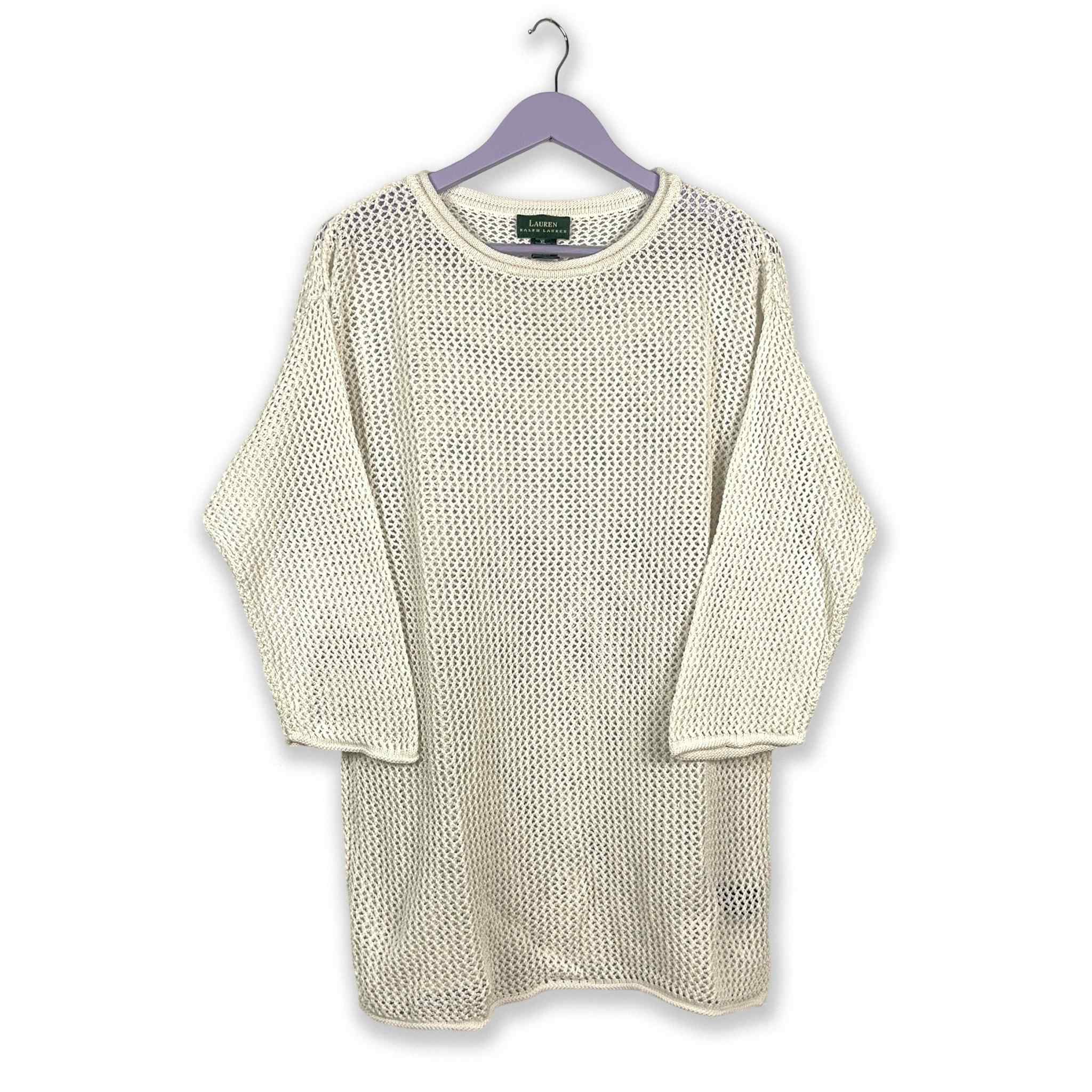 Maglione Ralph Lauren bianco - Taglia XL donna