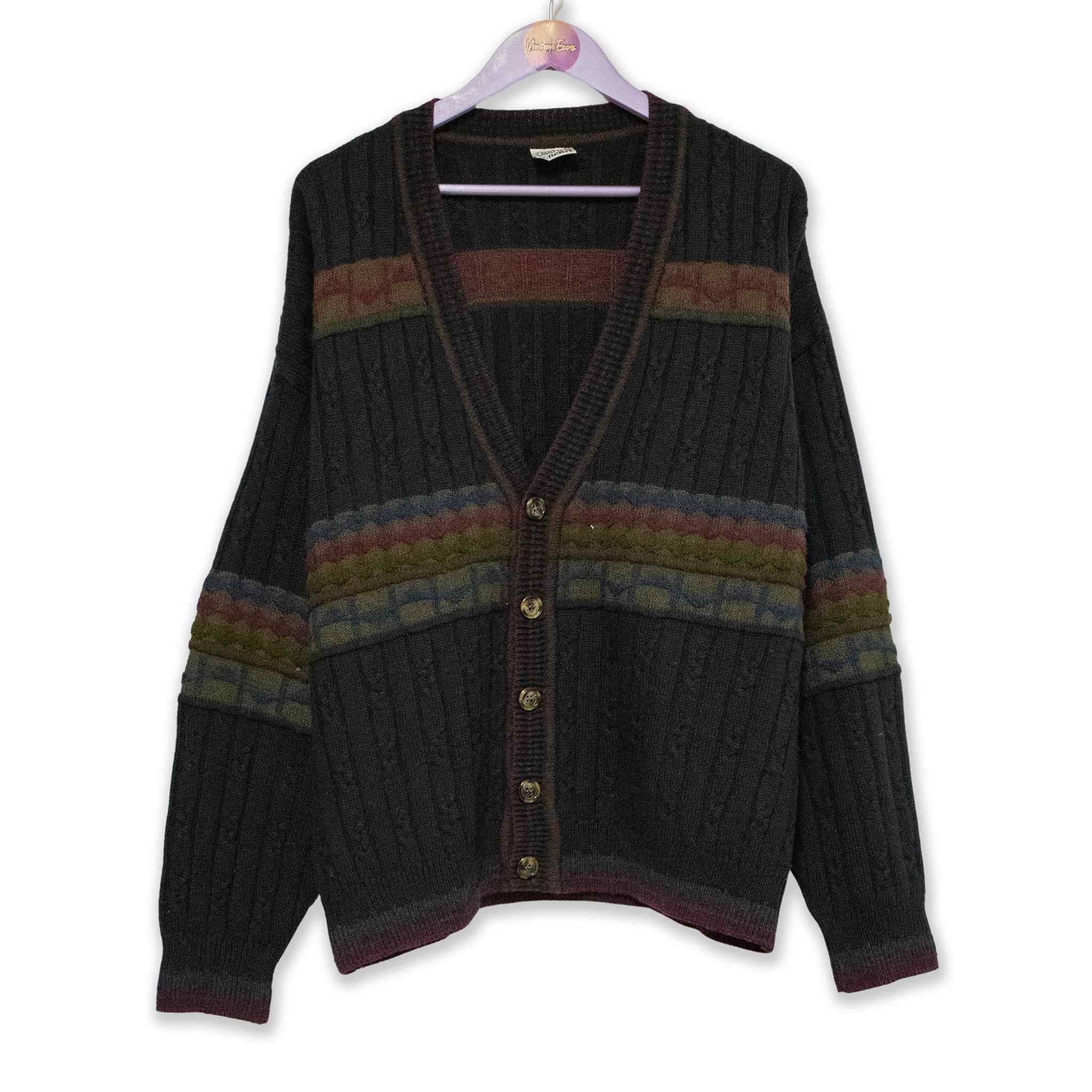 Vintage wool and alpaca blend cardigan - Size L