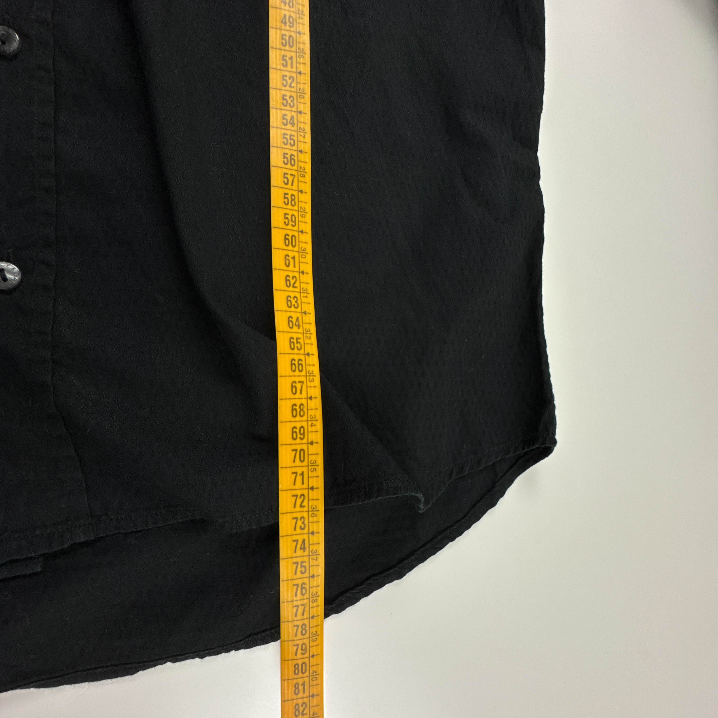 Camicia Dolce & Gabbana nera a tinta unita in cotone - Taglia 16 41 uomo