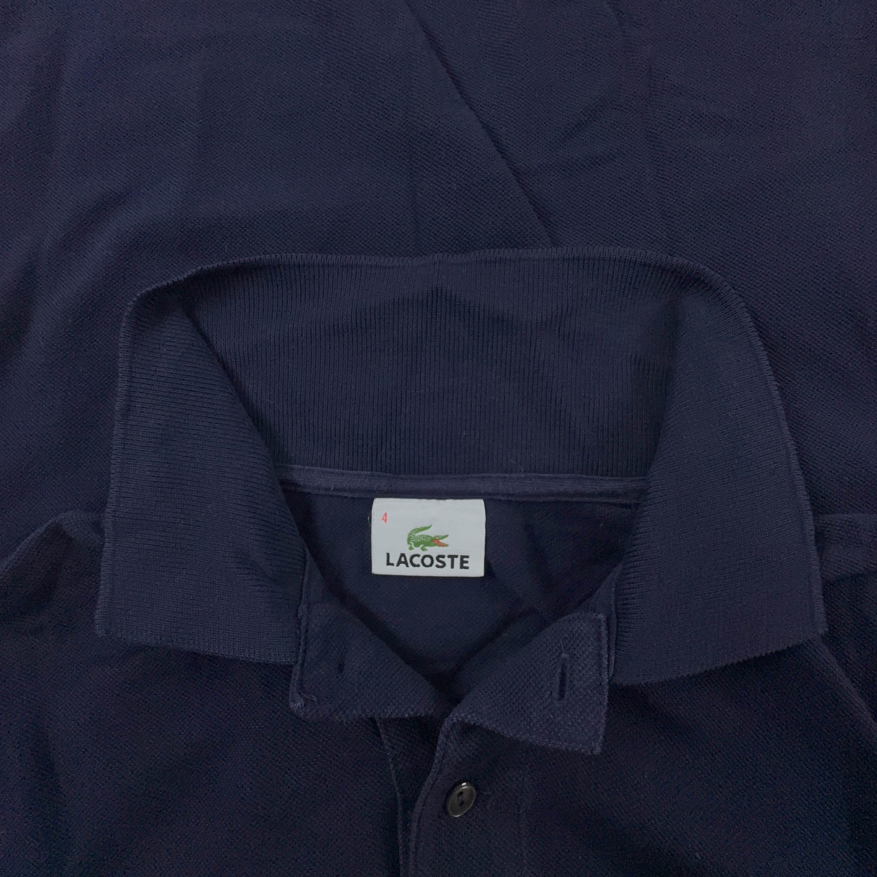Polo Lacoste blu scuro tinta unita - Taglia 4 uomo