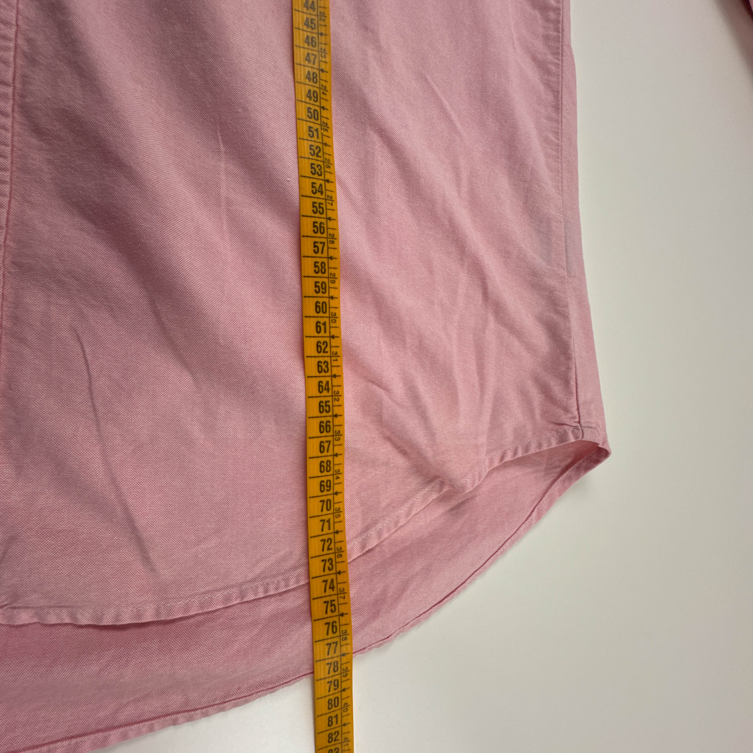 Camicia Vintage US POLO rosa a tinta unita in cotone anni 00 - Taglia L uomo