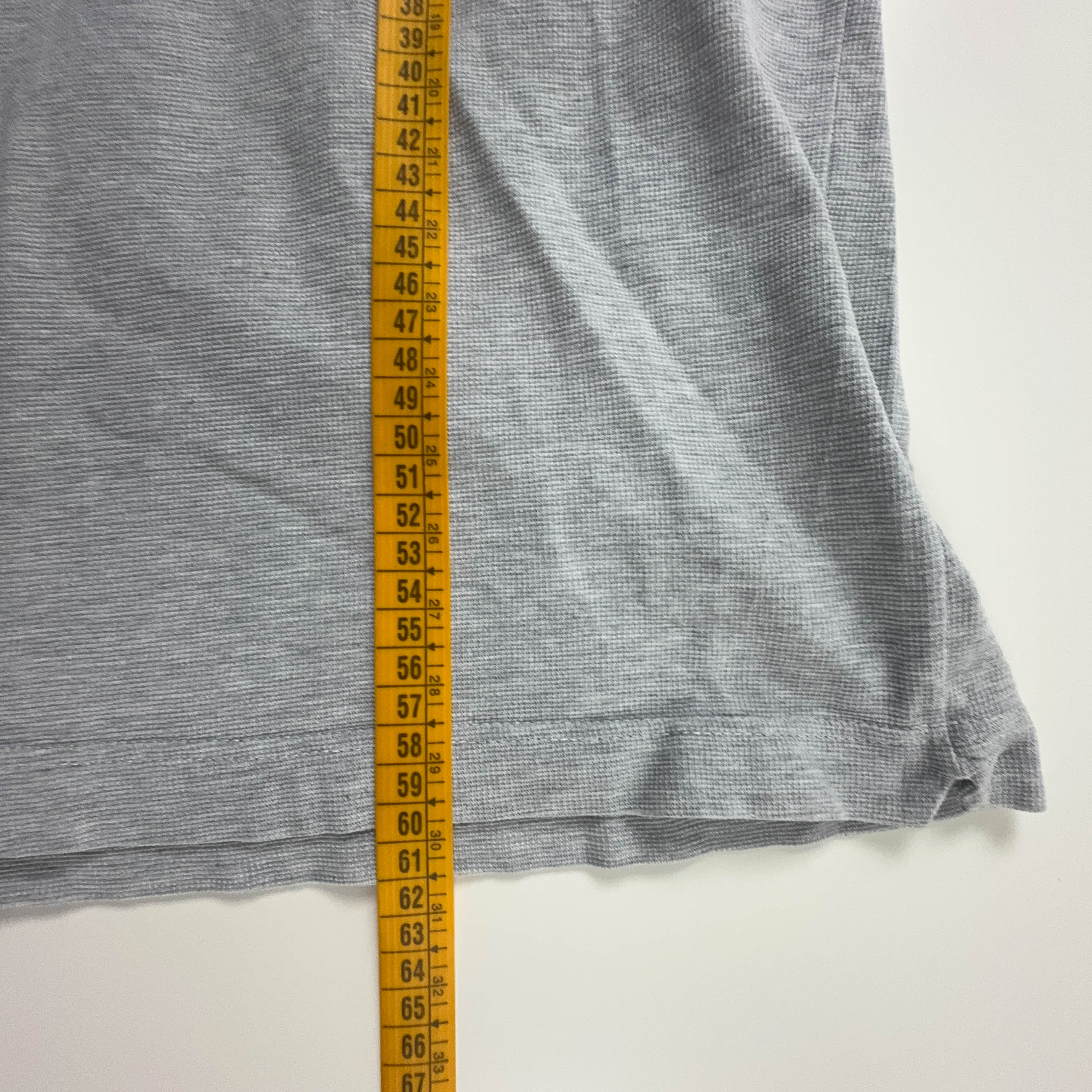 Polo Lacoste grigia tinta unita in cotone - Taglia S uomo