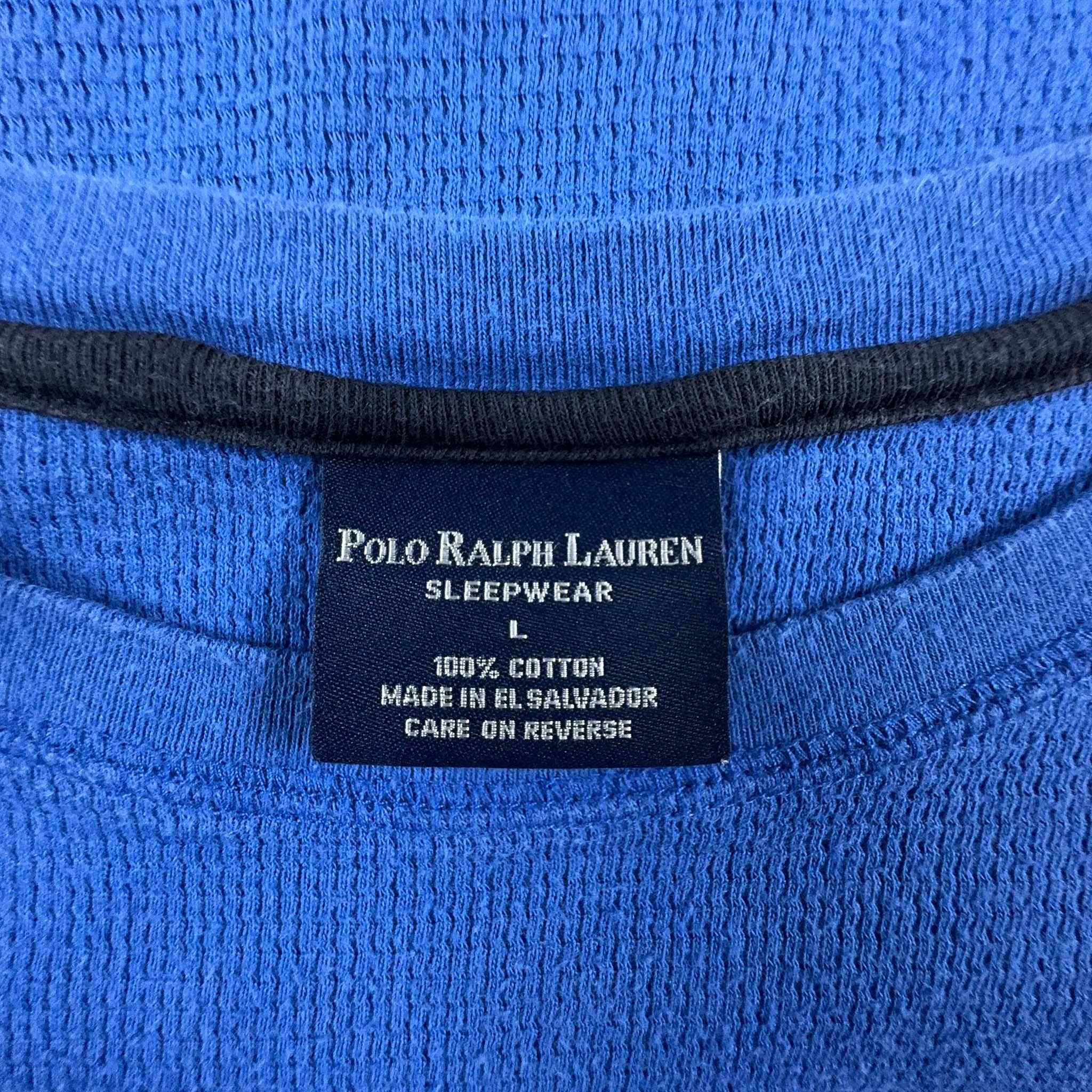 Maglione Ralph Lauren blu leggero a girocollo - Taglia L uomo