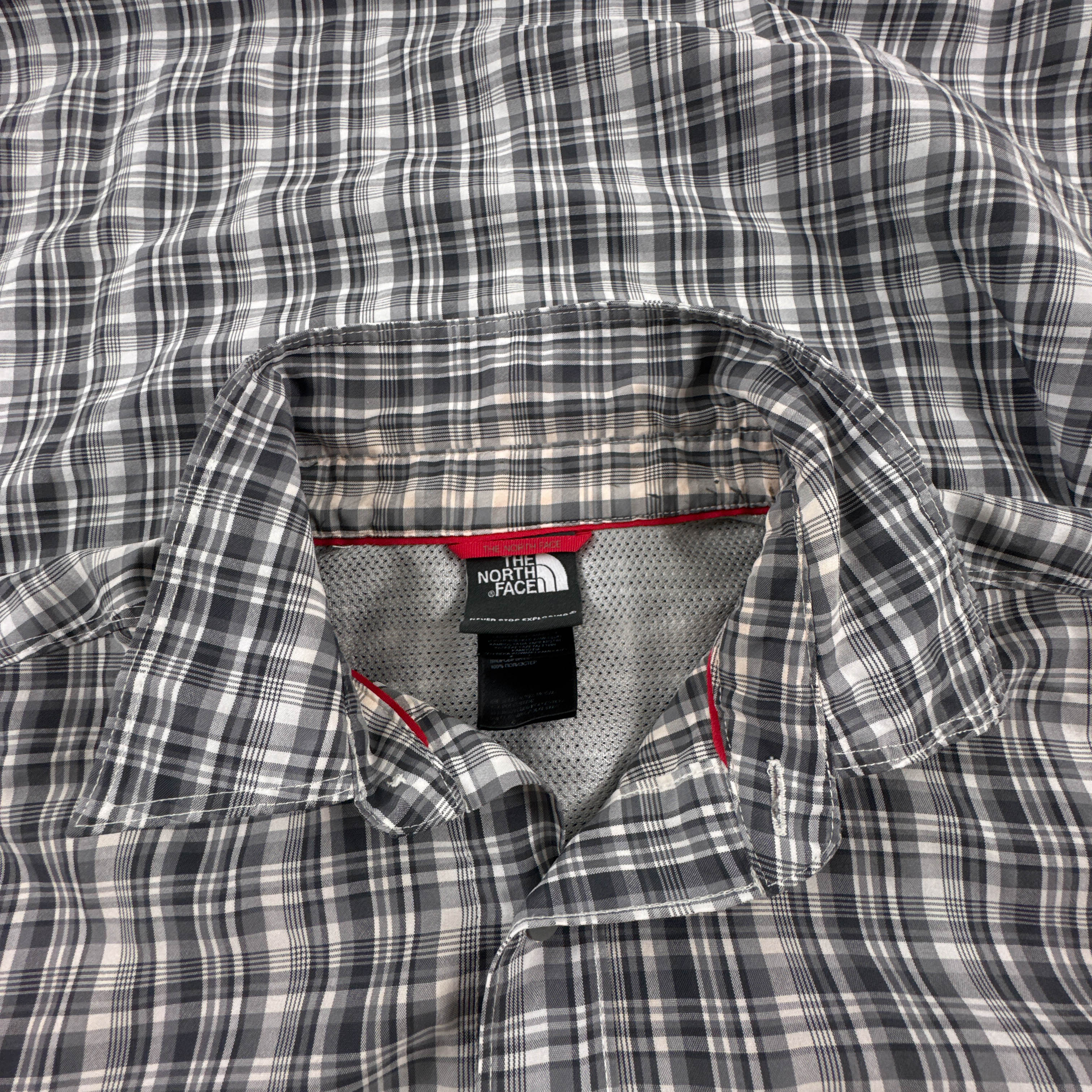 Camicia The North Face grigia e bianca a quadretti - Taglia M uomo