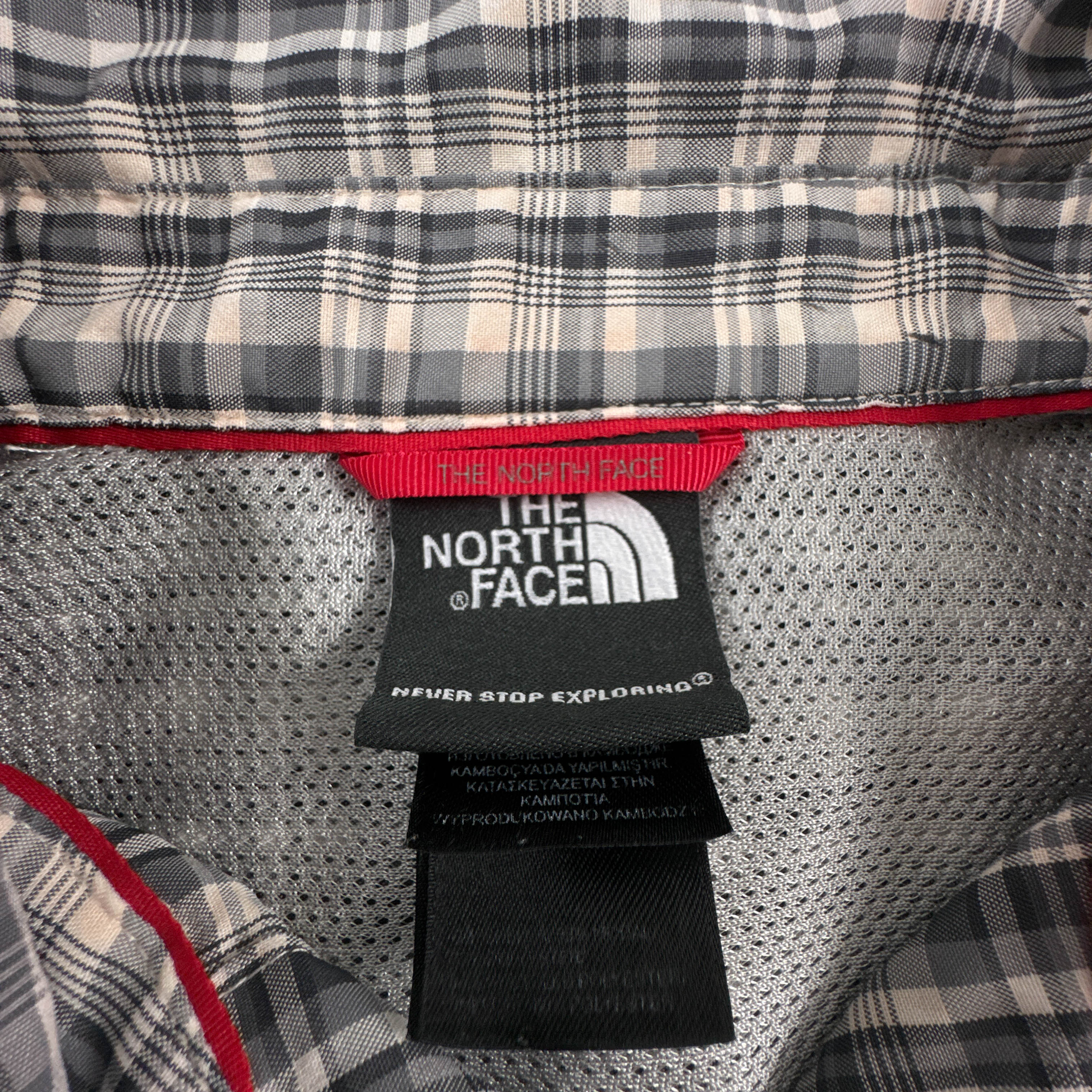 Camicia The North Face grigia e bianca a quadretti - Taglia M uomo