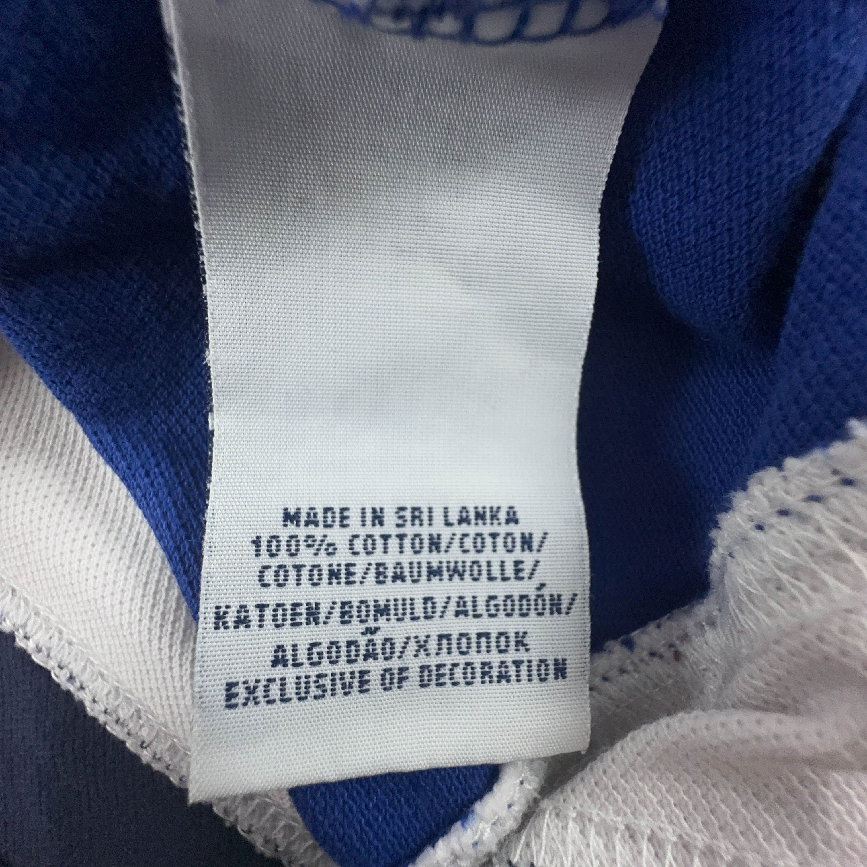 Polo Ralph Lauren blu e rossa in cotone - Taglia S uomo