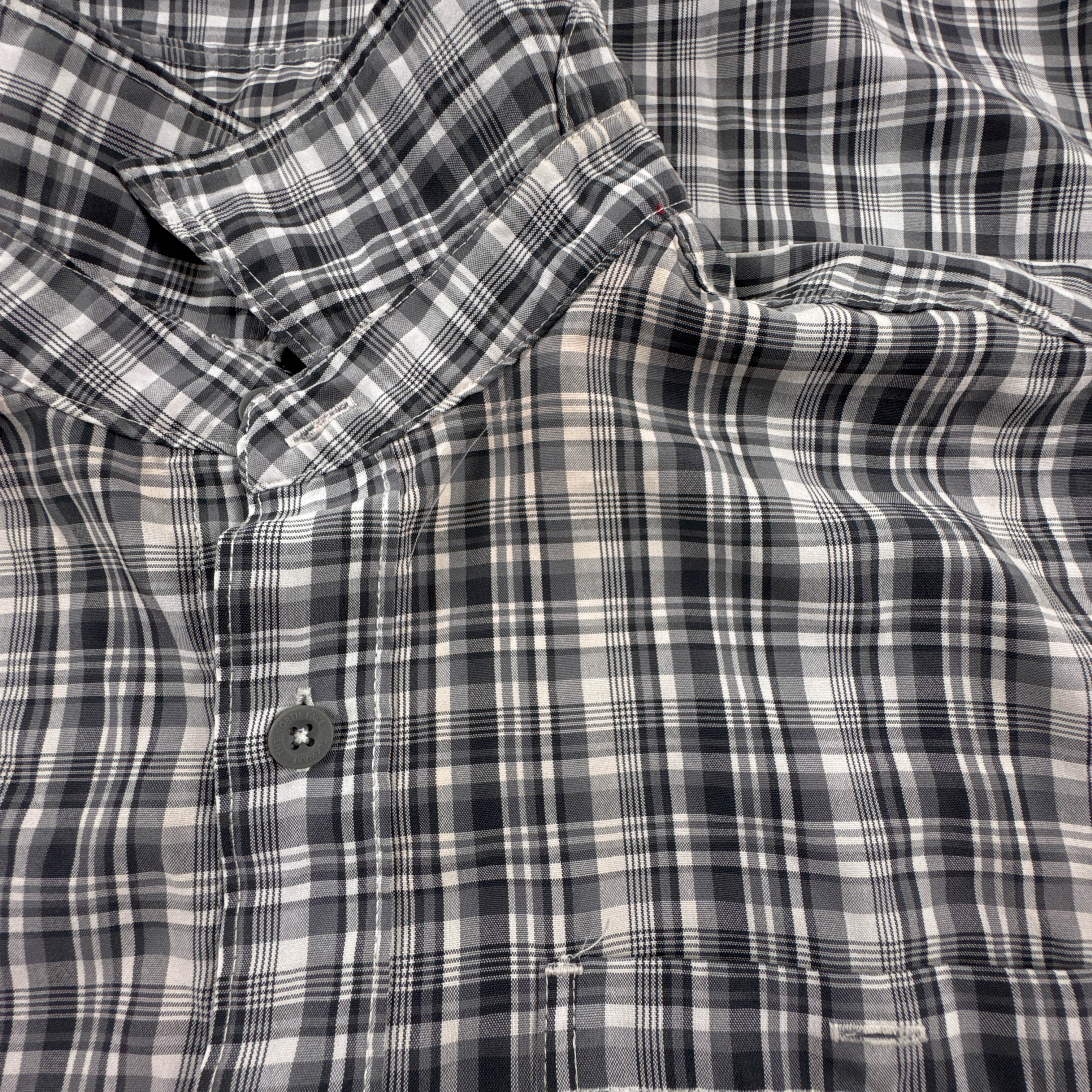 Camicia The North Face grigia e bianca a quadretti - Taglia M uomo