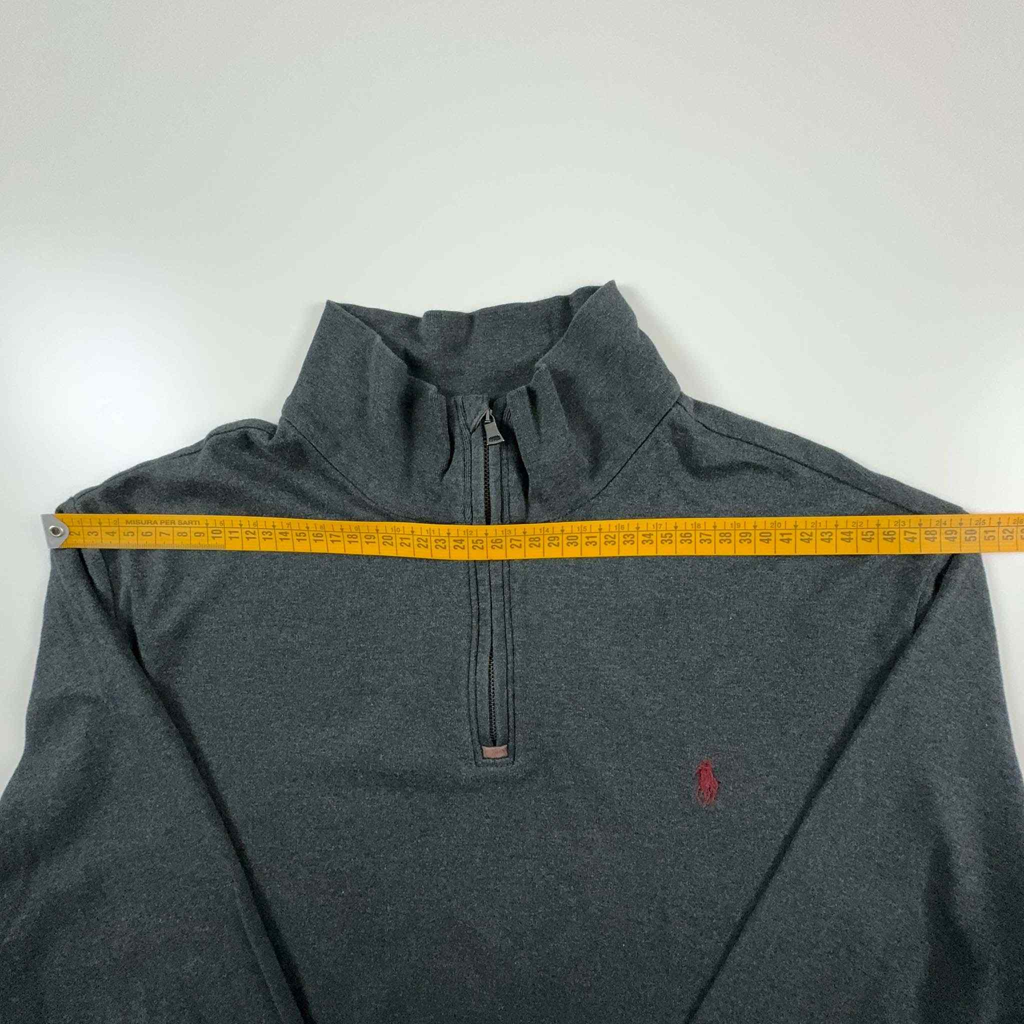 Maglione Ralph Lauren quarter zip grigio - Taglia XL uomo