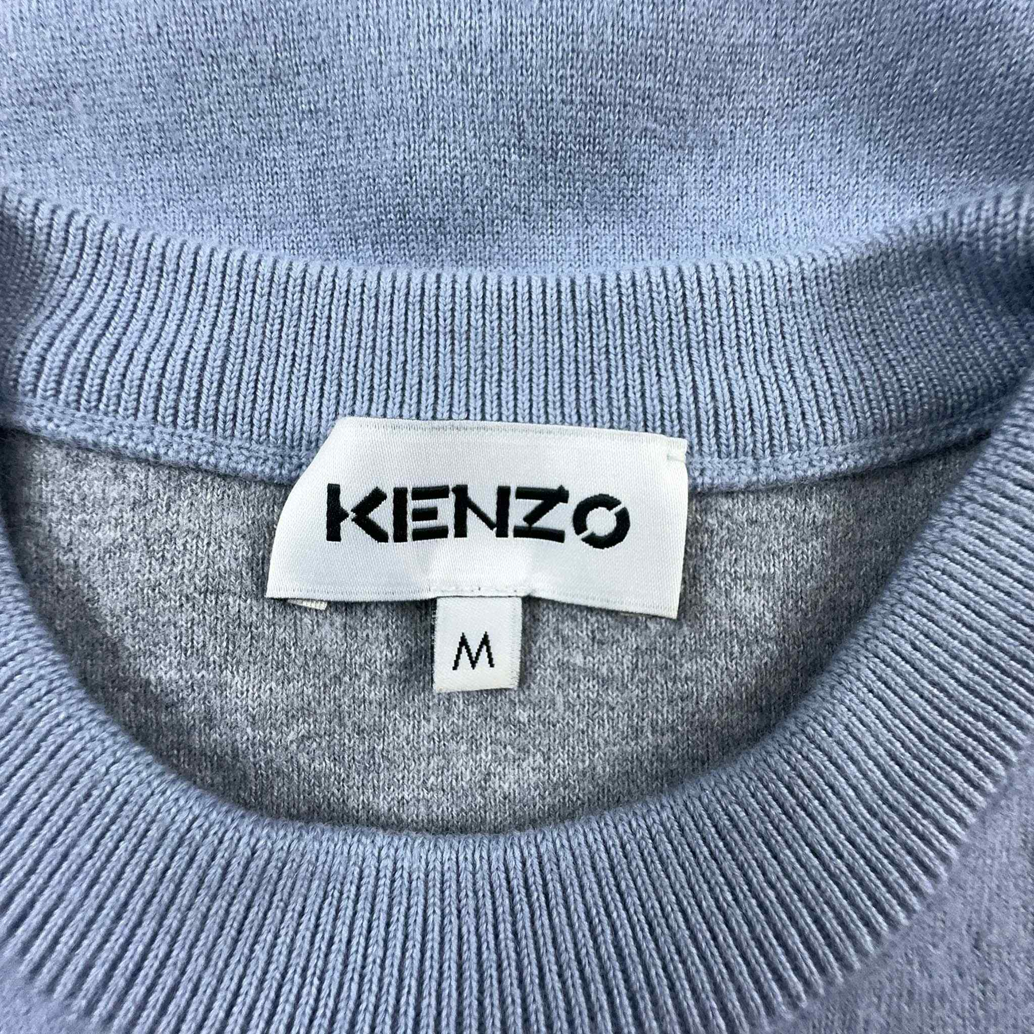 Maglione Kenzo 74% lana azzurro a girocollo - Taglia S donna