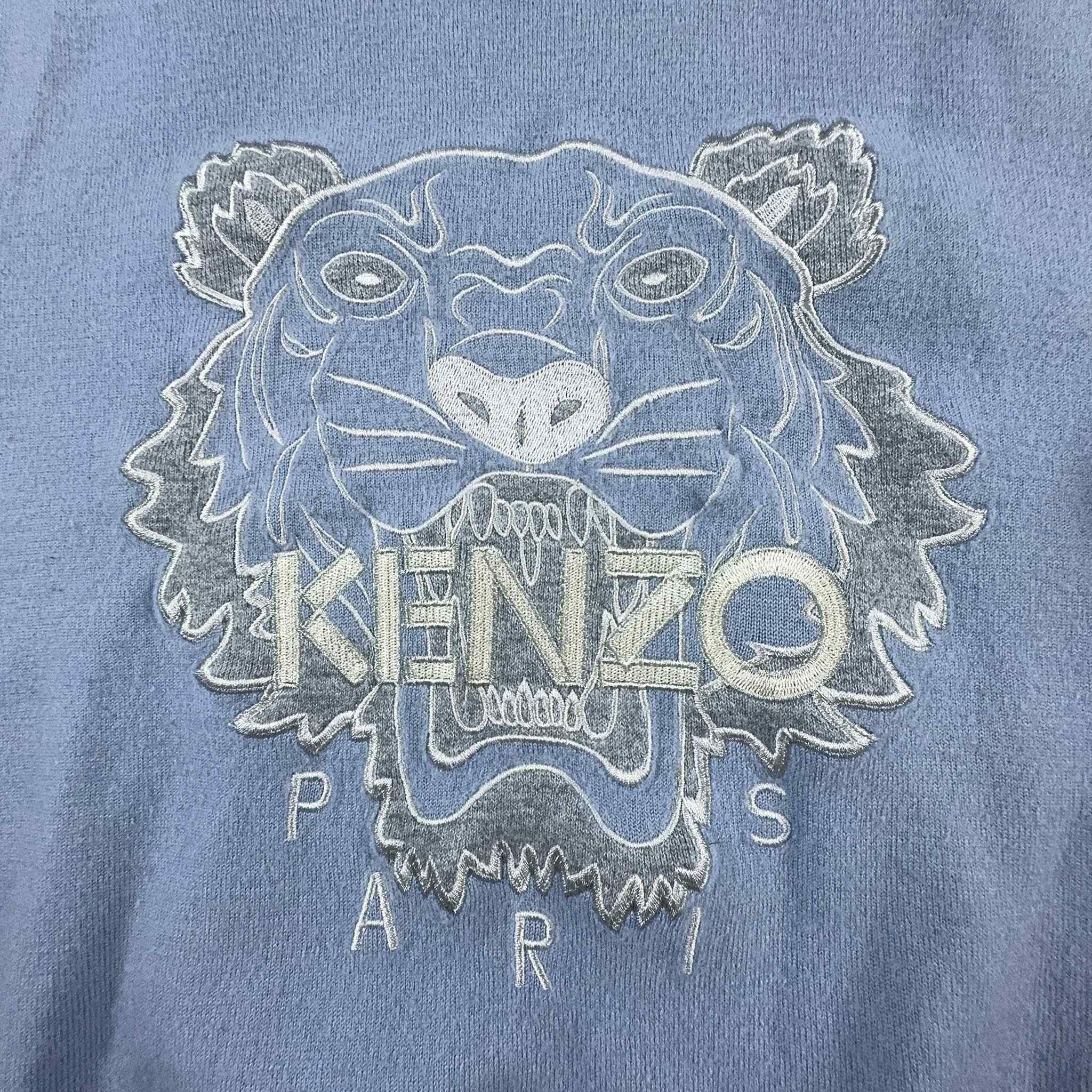 Maglione Kenzo 74% lana azzurro a girocollo - Taglia S donna