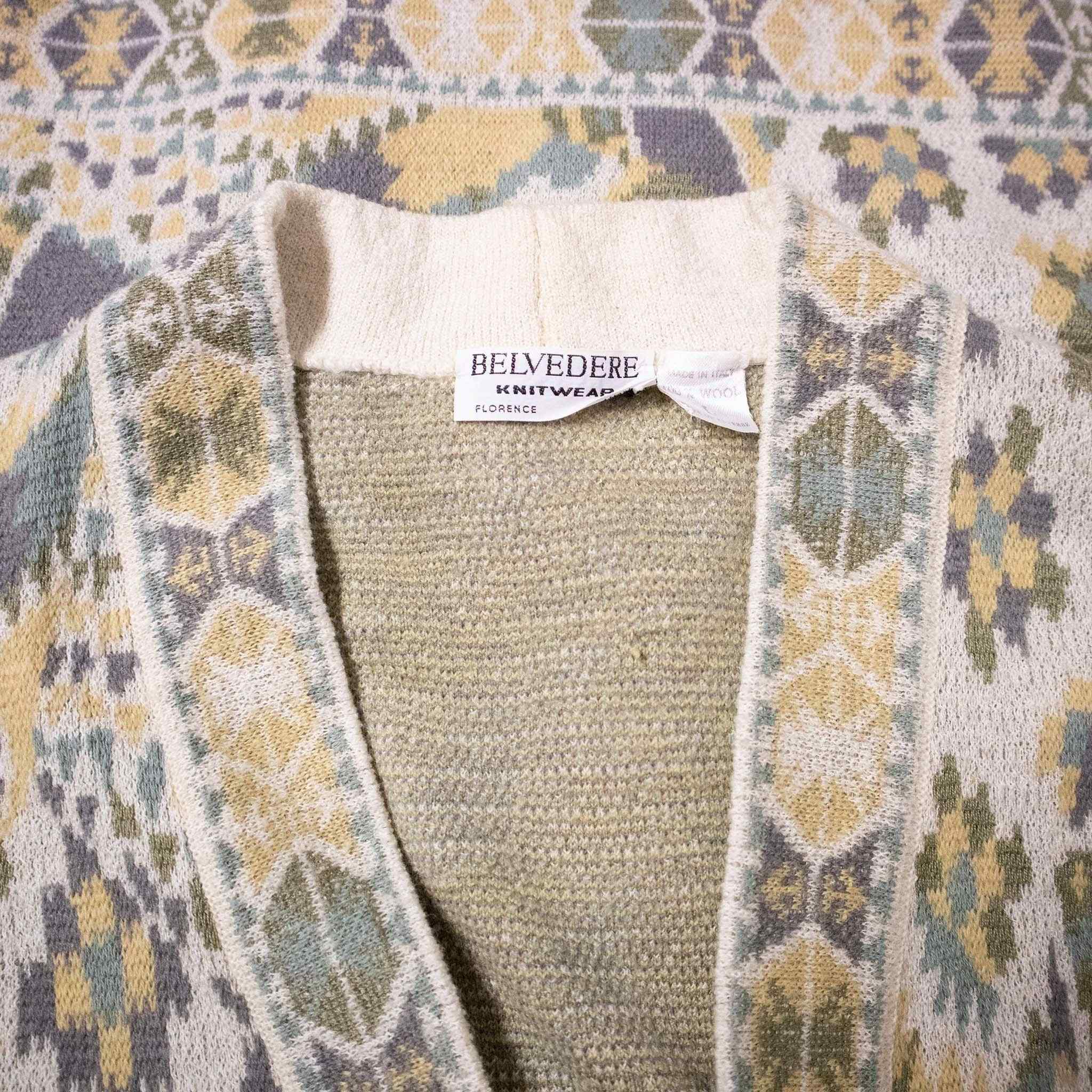 Cardigan Vintage 100% lana - Taglia L