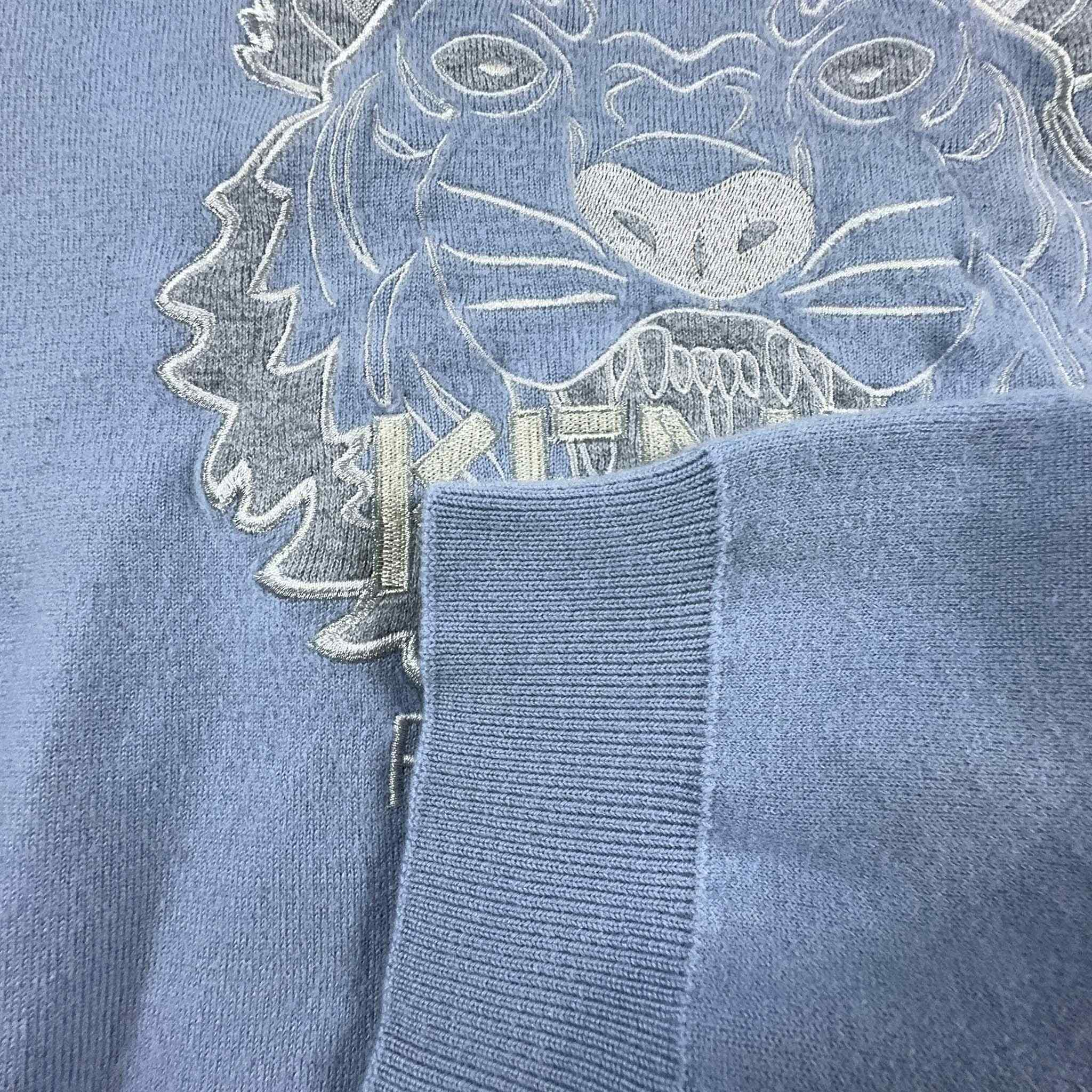 Maglione Kenzo 74% lana azzurro a girocollo - Taglia S donna