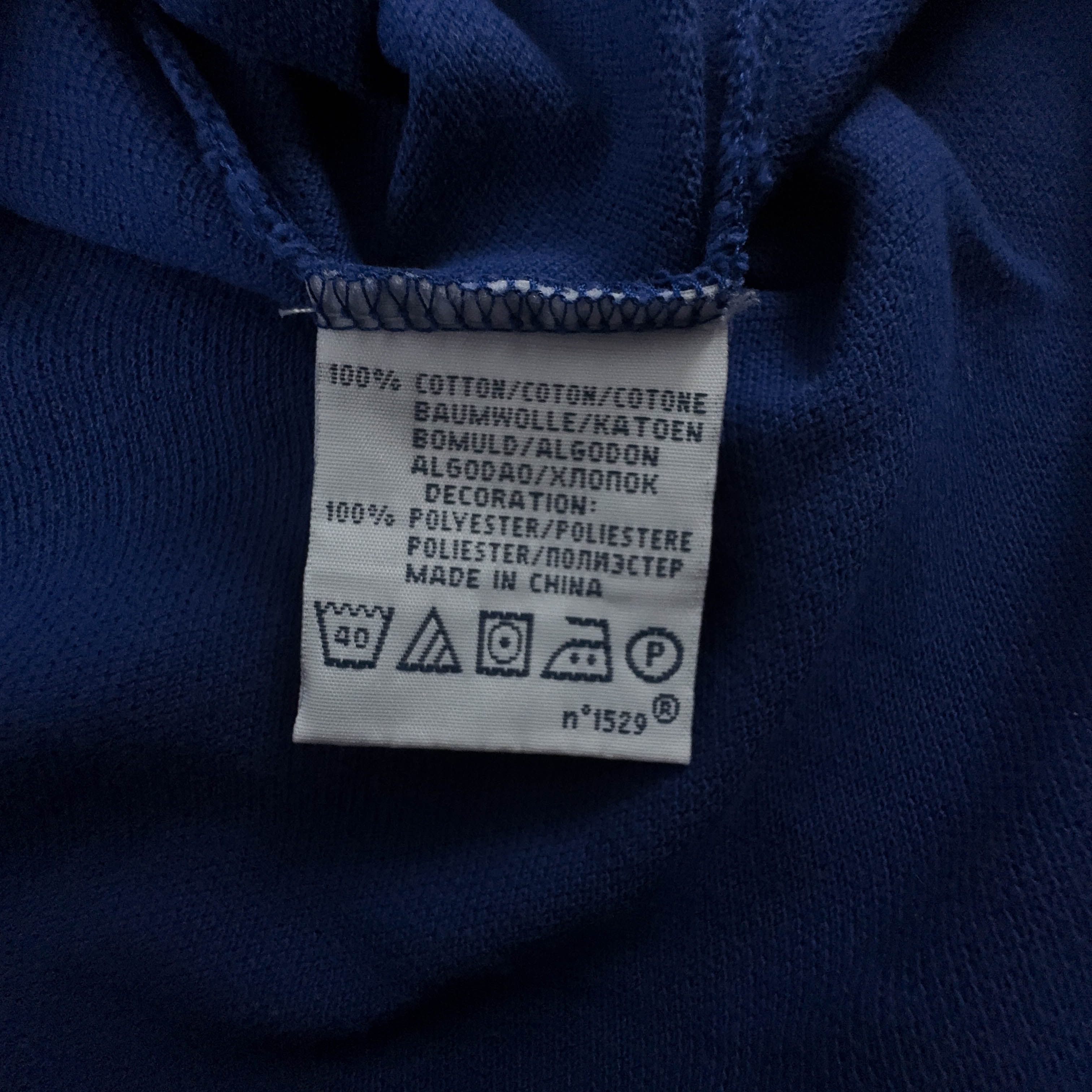 Polo Ralph Lauren blu scuro tinta unita in cotone - Taglia L uomo