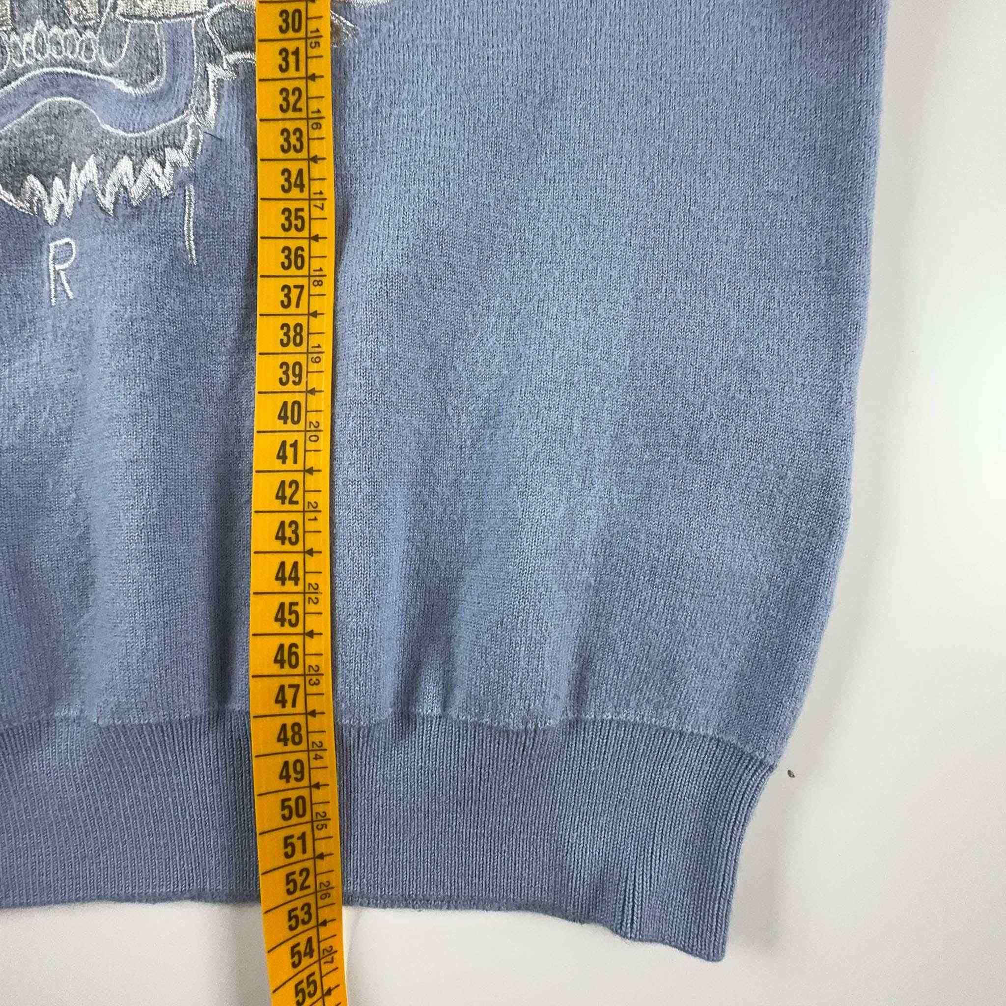 Maglione Kenzo 74% lana azzurro a girocollo - Taglia S donna