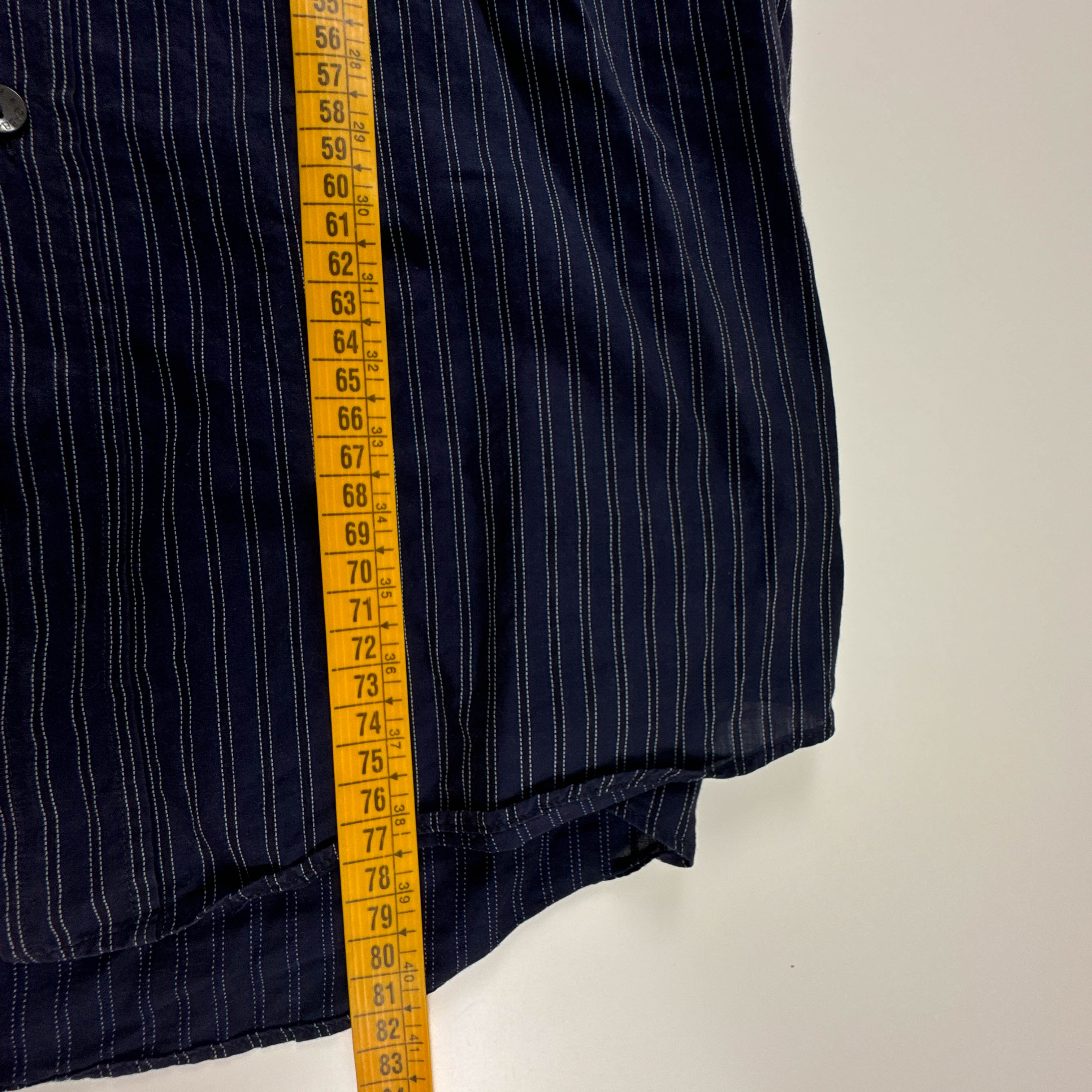 Camicia Dolce & Gabbana blu a righe bianche - Taglia 17 43 uomo