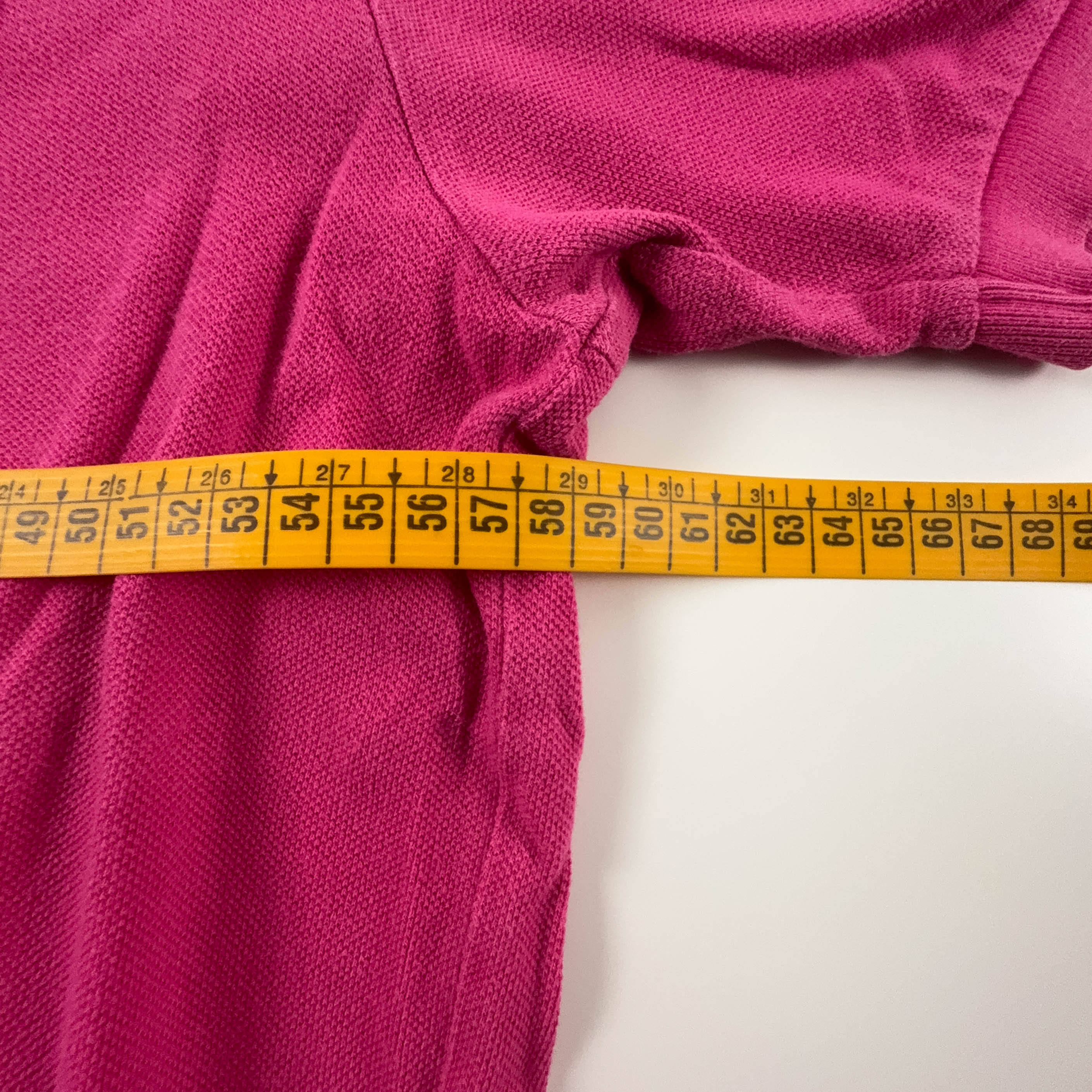 Polo Ralph Lauren fucsia tinta unita in cotone - Taglia L/XL uomo