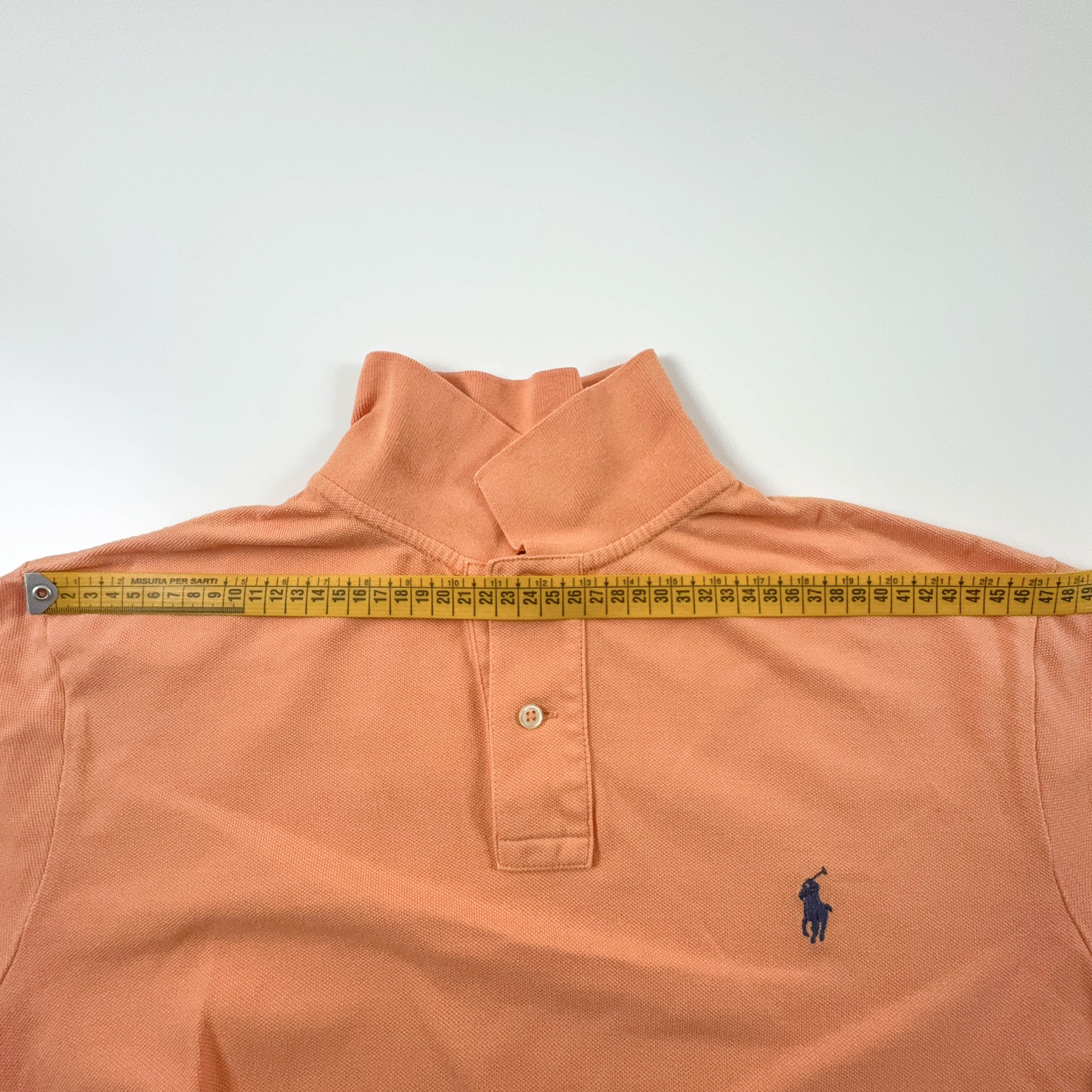 Polo Ralph Lauren arancione tinta unita classic fit - Taglia L/XL uomo