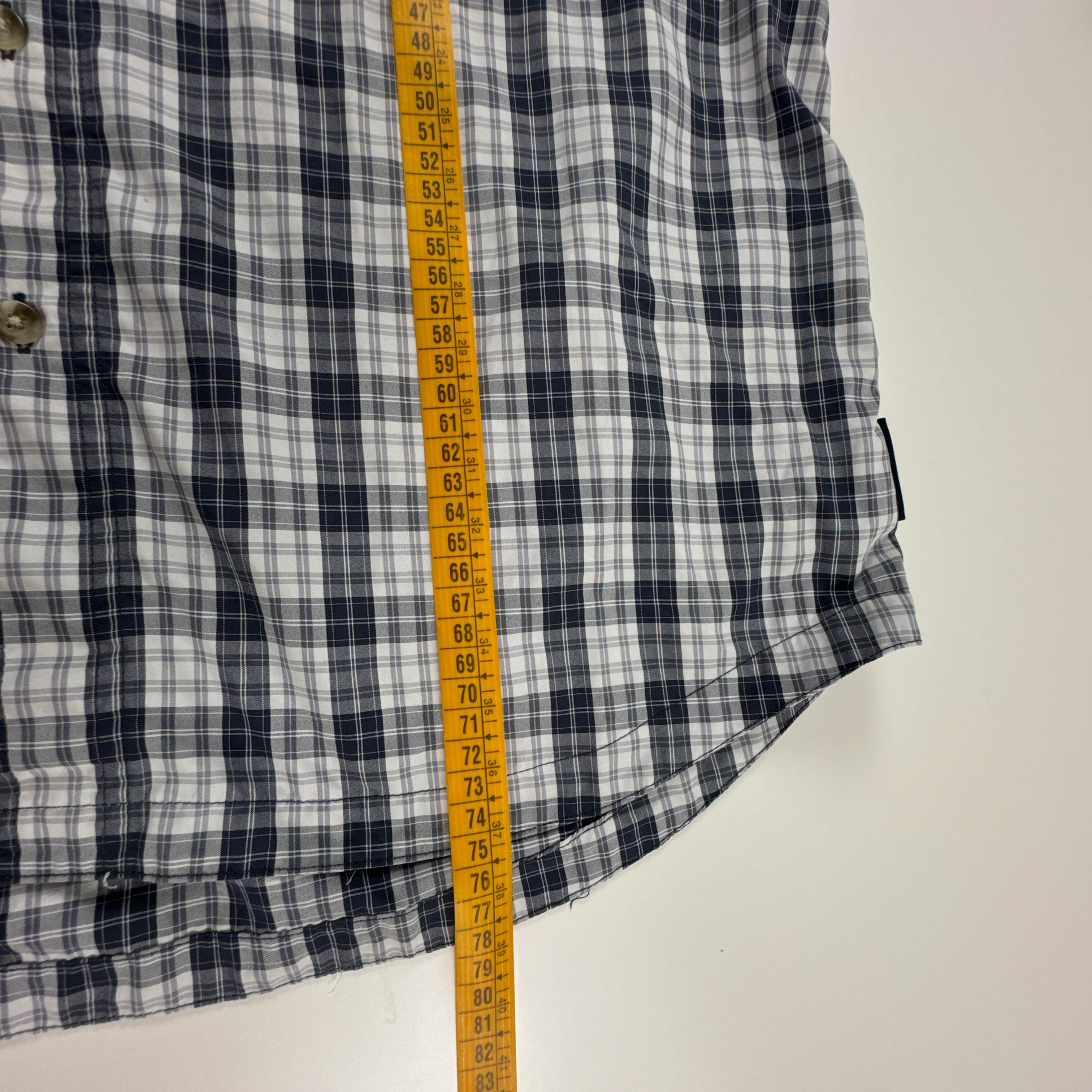 Camicia Columbia blu e bianca a quadretti - Taglia M uomo