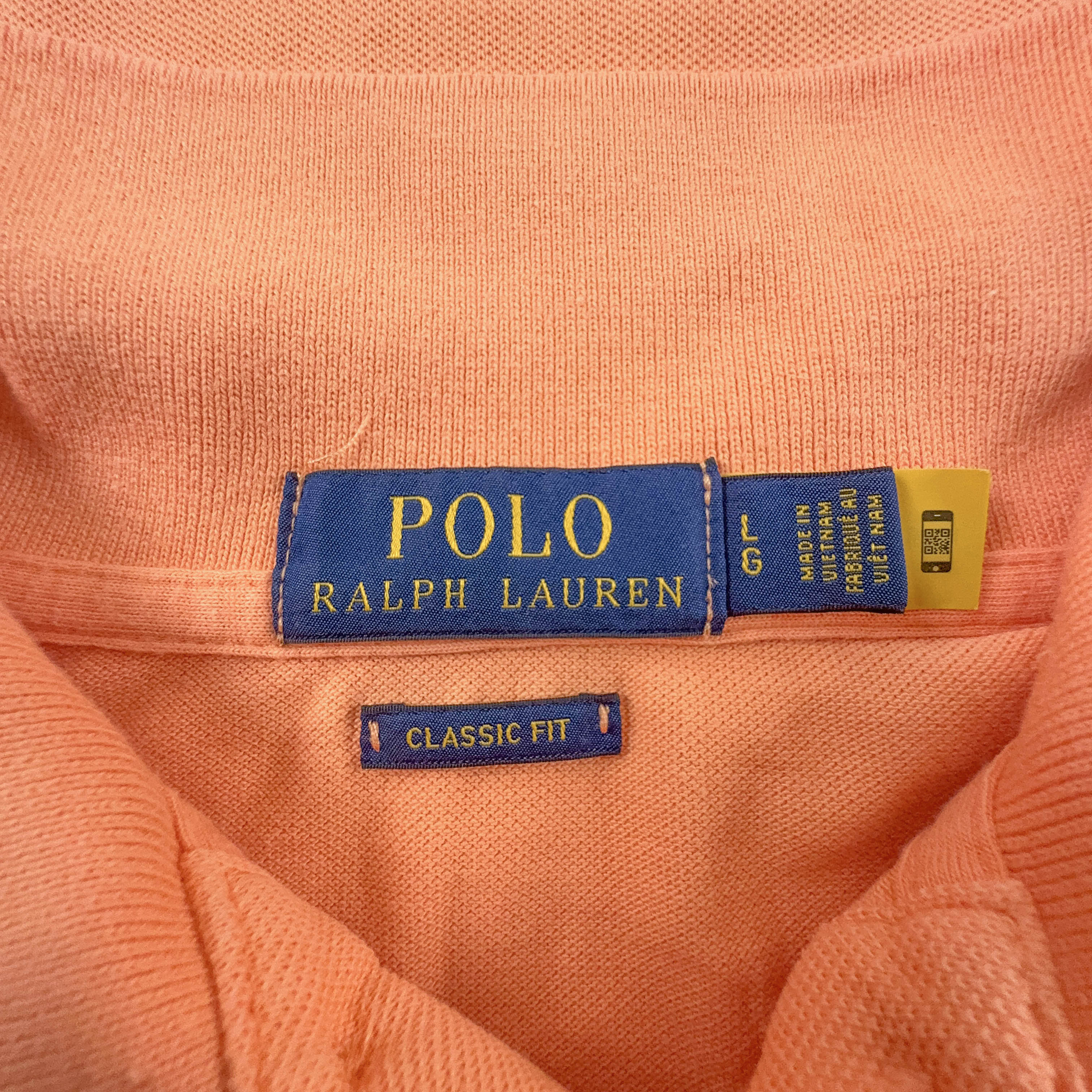 Polo Ralph Lauren arancione tinta unita classic fit - Taglia L/XL uomo