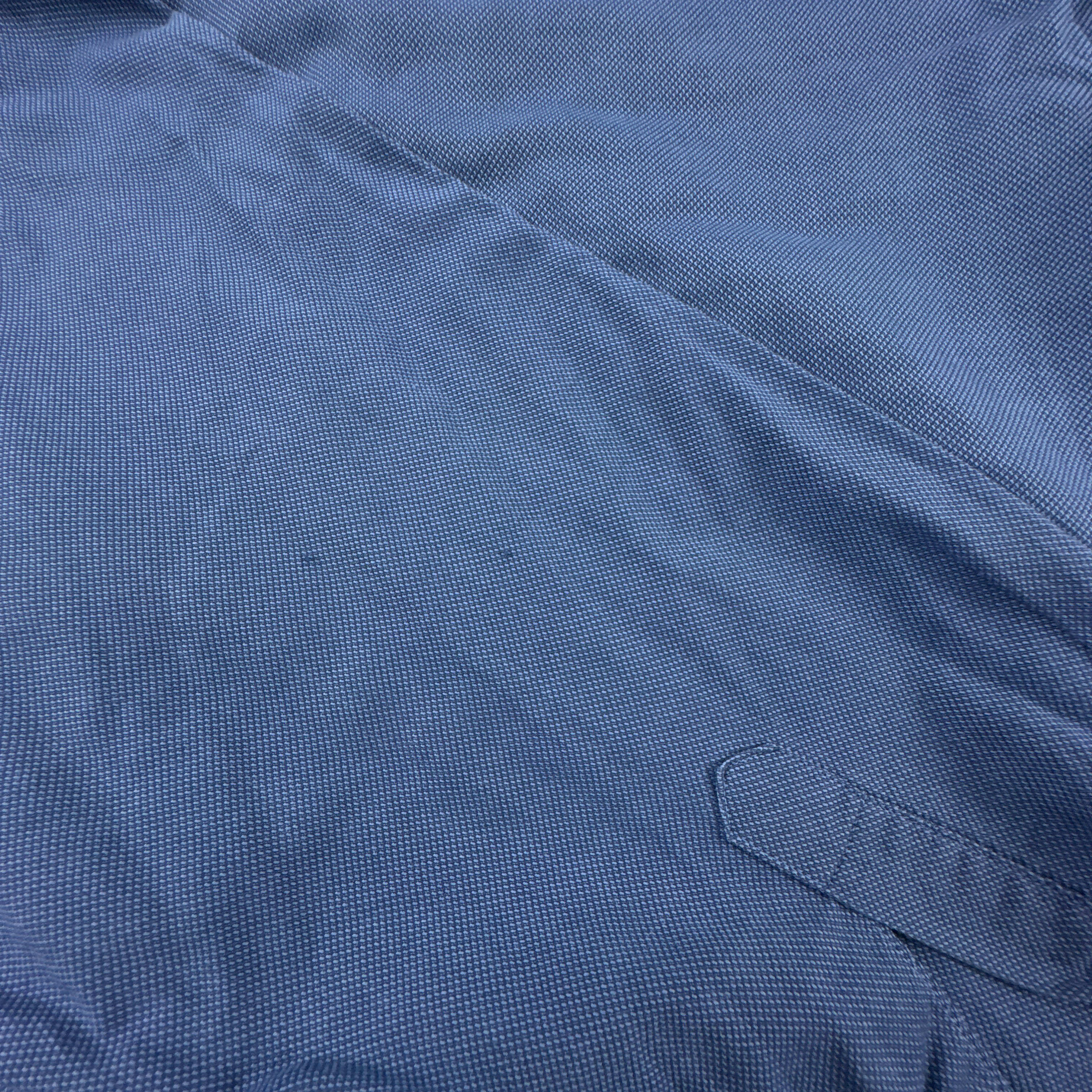 Camicia Lacoste Vintage blu a tinta unita - Taglia 45 uomo