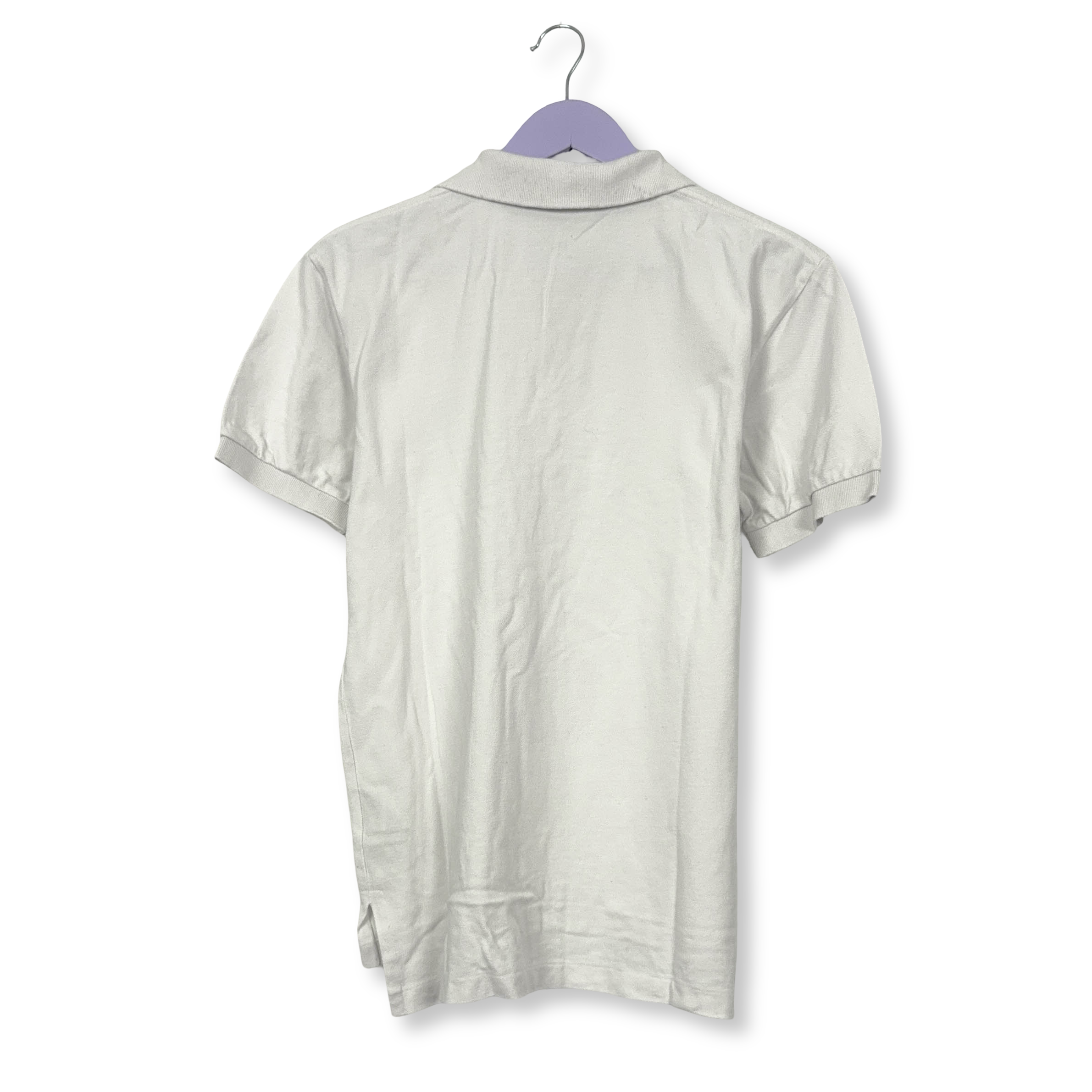 Polo Ralph Lauren bianca a tinta unita in cotone - Taglia S/M uomo