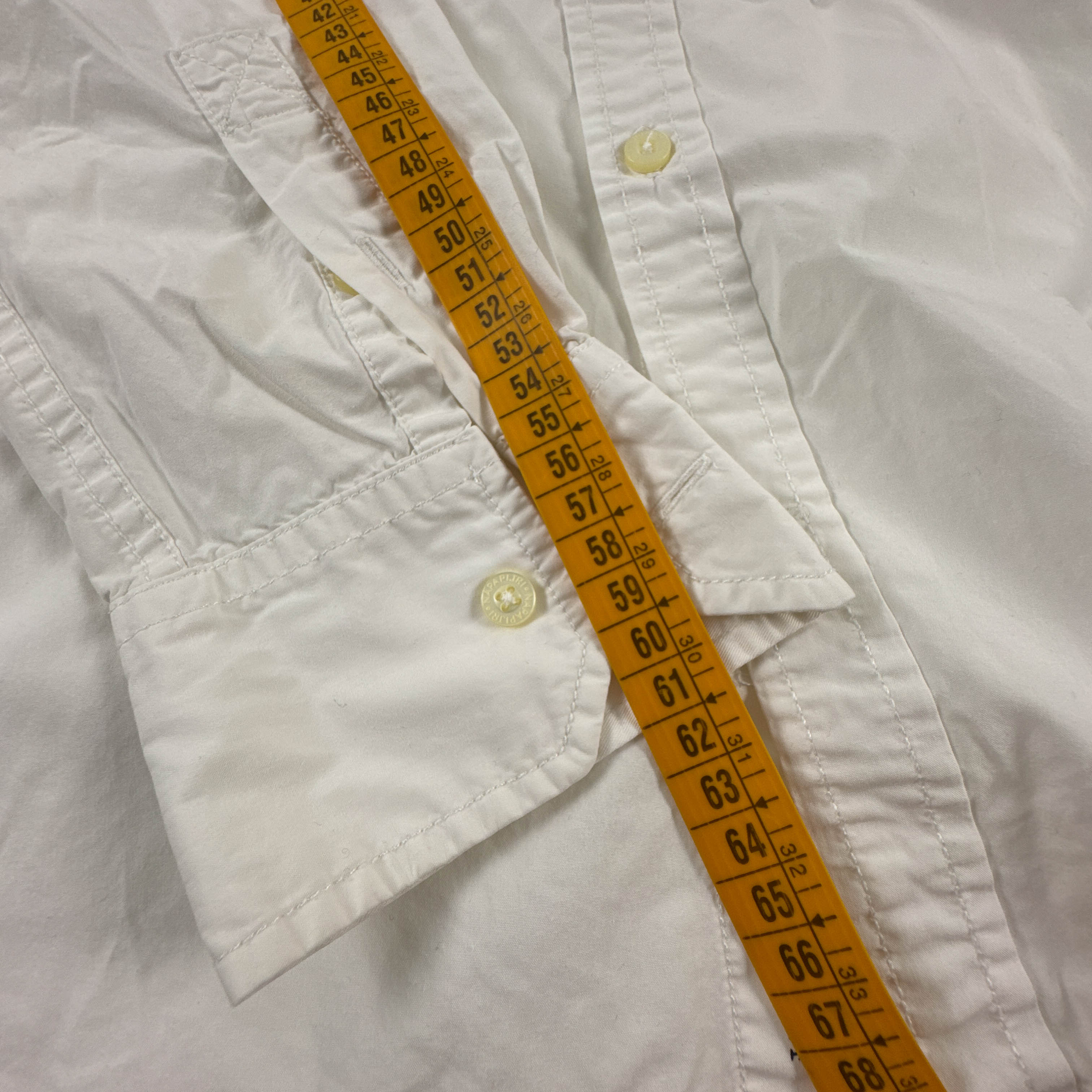 Camicia Napapijri bianca a tinta unita in cotone - Taglia L uomo