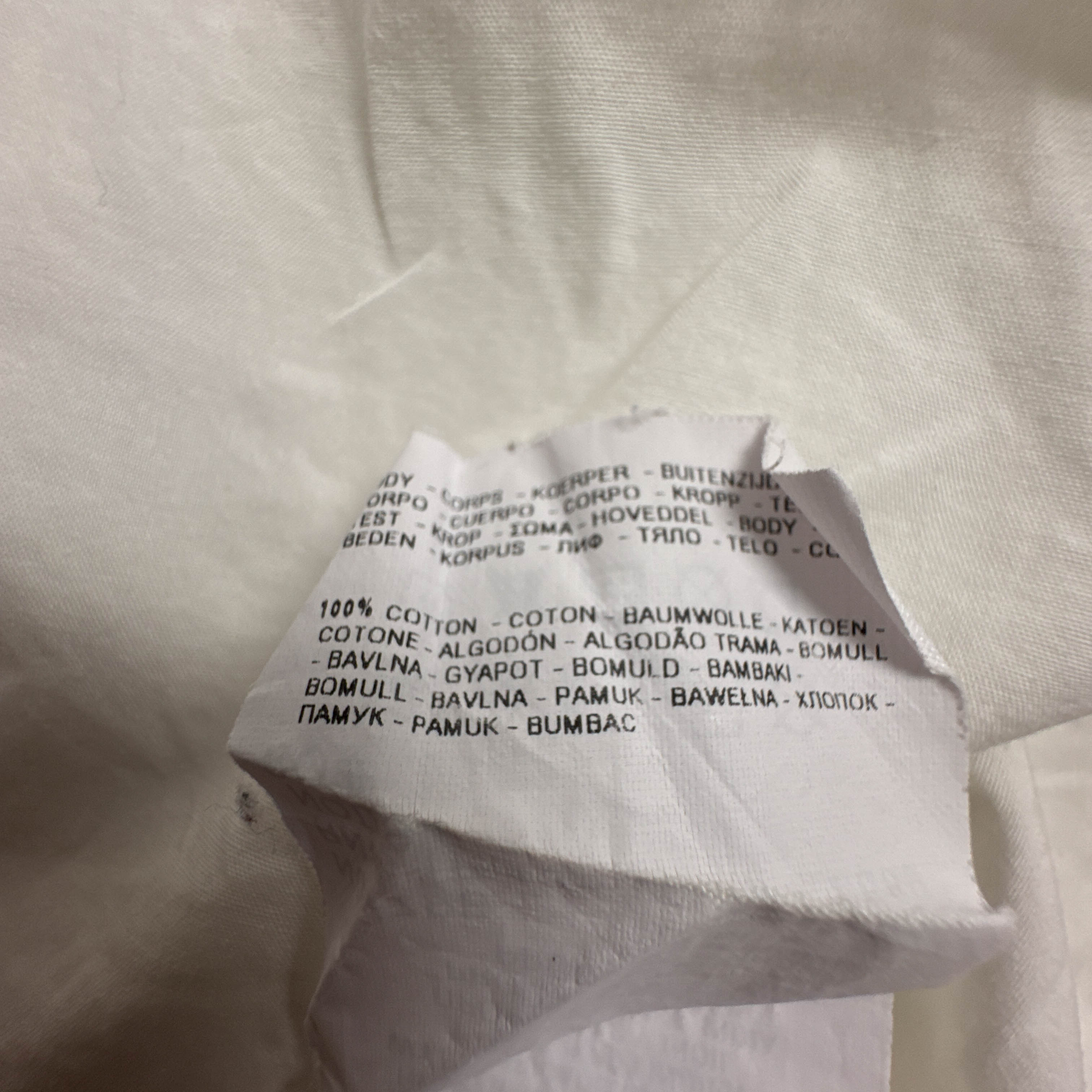 Camicia Napapijri bianca a tinta unita in cotone - Taglia L uomo