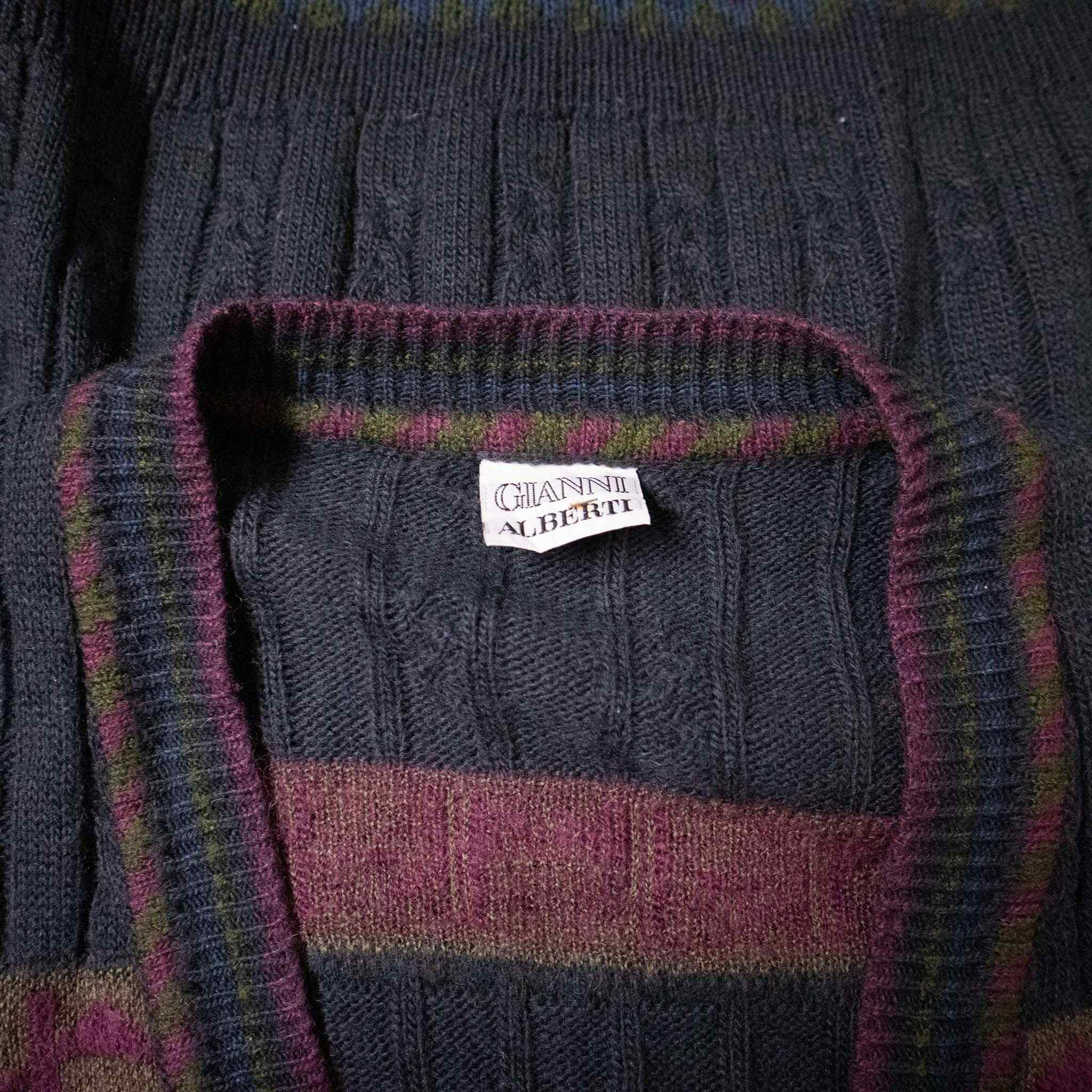 Cardigan Vintage misto lana e alpaca - Taglia L