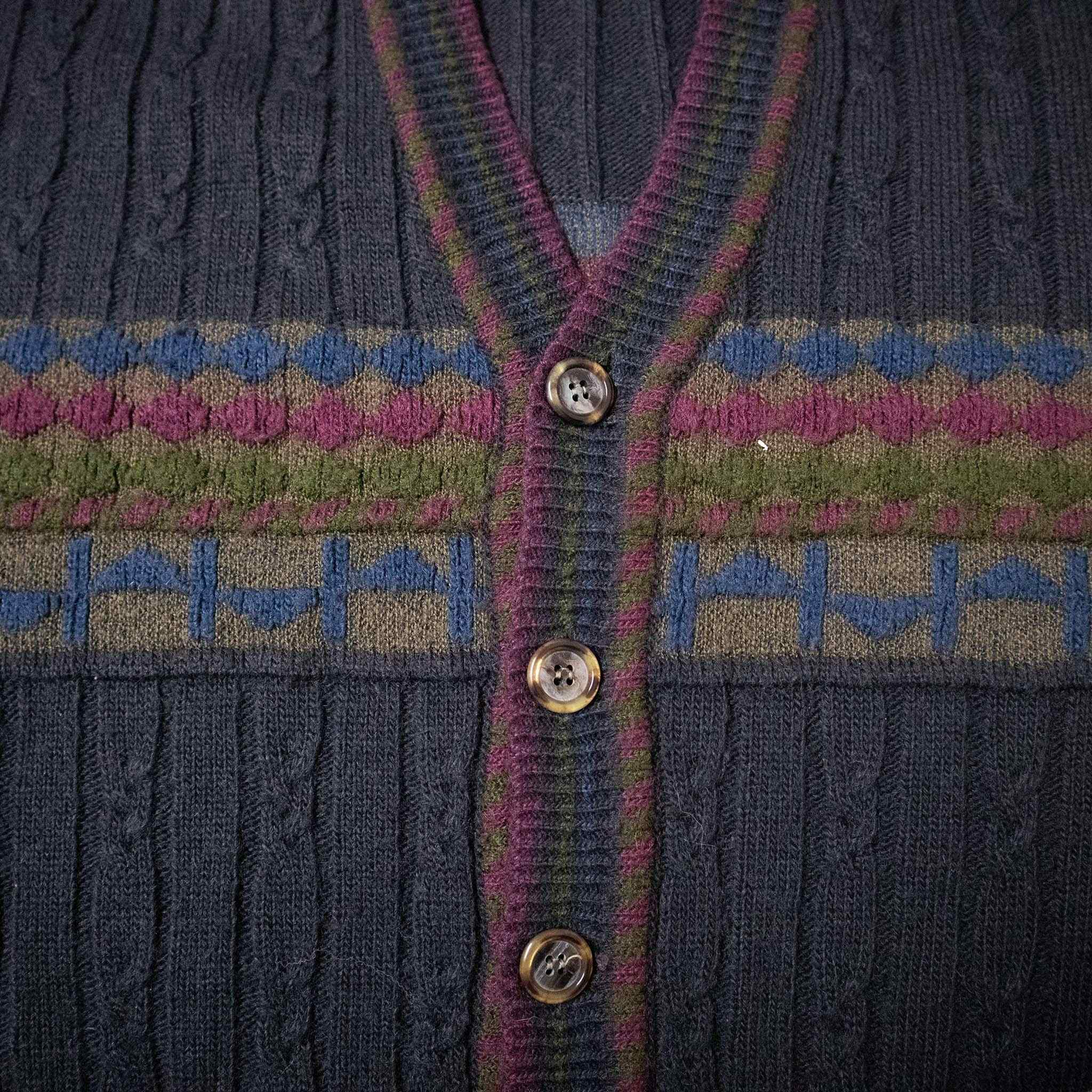 Vintage wool and alpaca blend cardigan - Size L