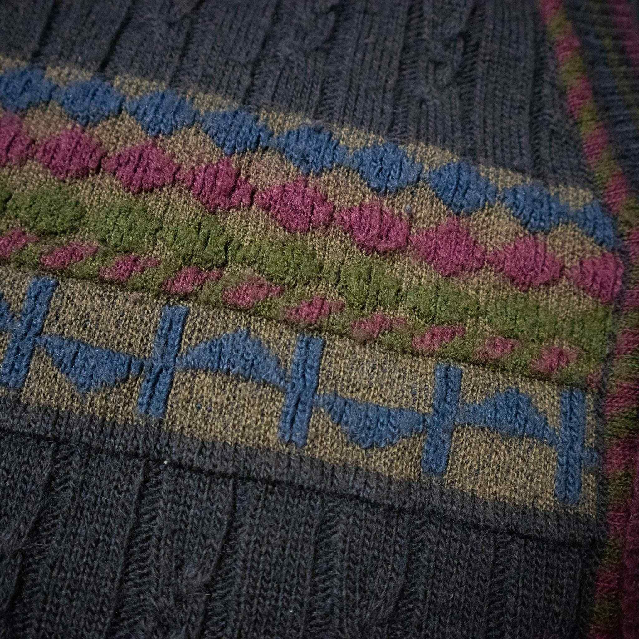 Cardigan Vintage misto lana e alpaca - Taglia L