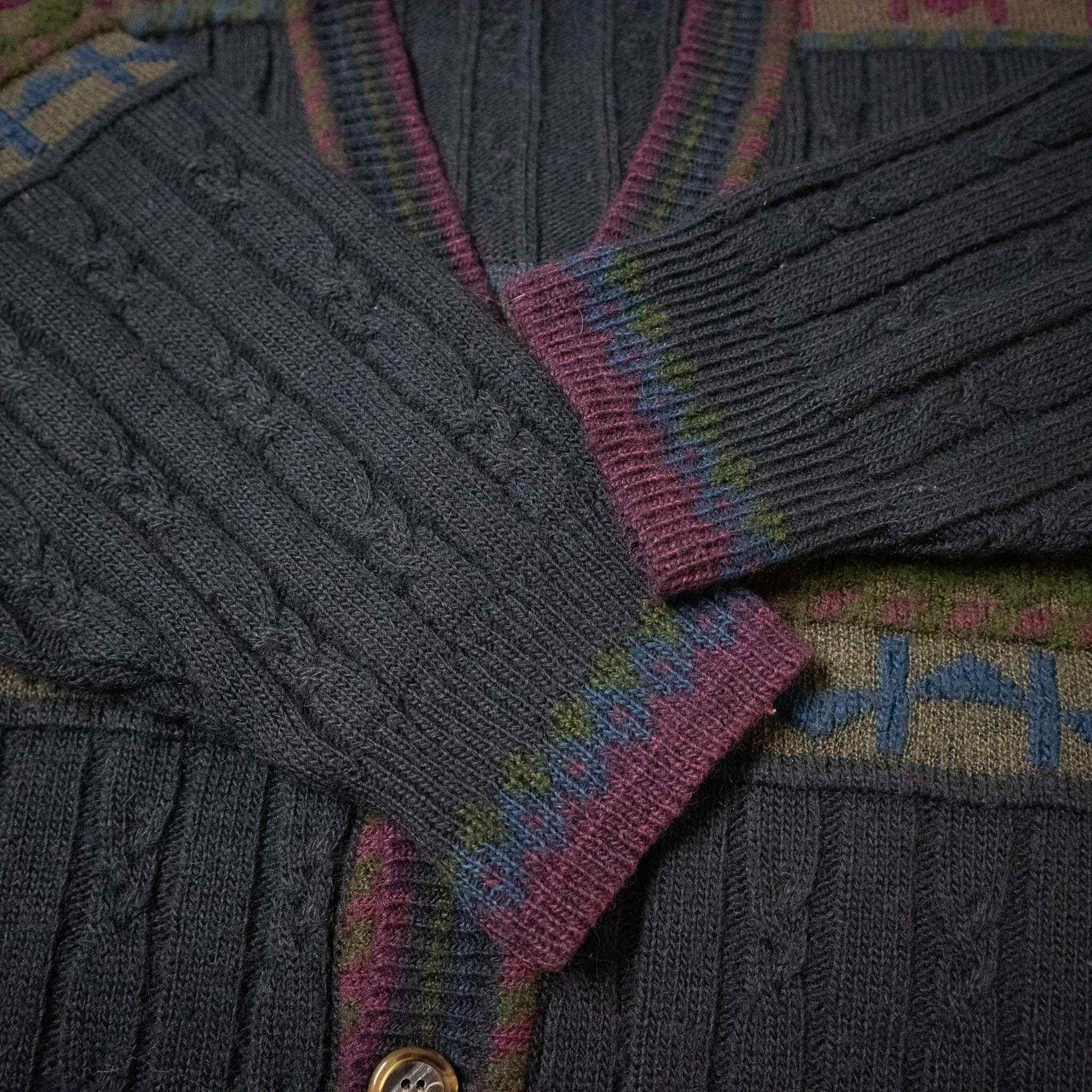 Cardigan Vintage misto lana e alpaca - Taglia L