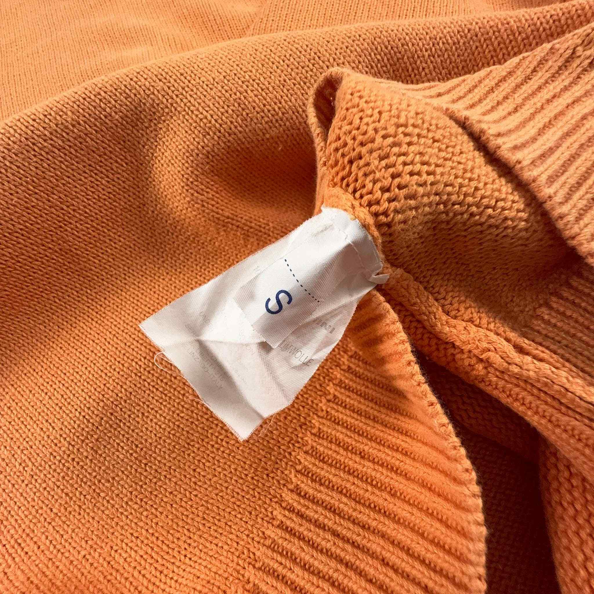 Maglione Sergio Tacchini arancione a girocollo - Taglia S/M uomo