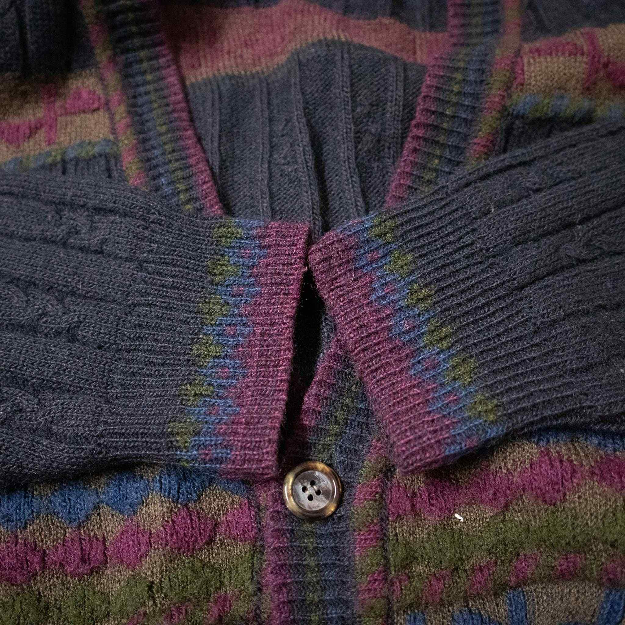 Vintage wool and alpaca blend cardigan - Size L