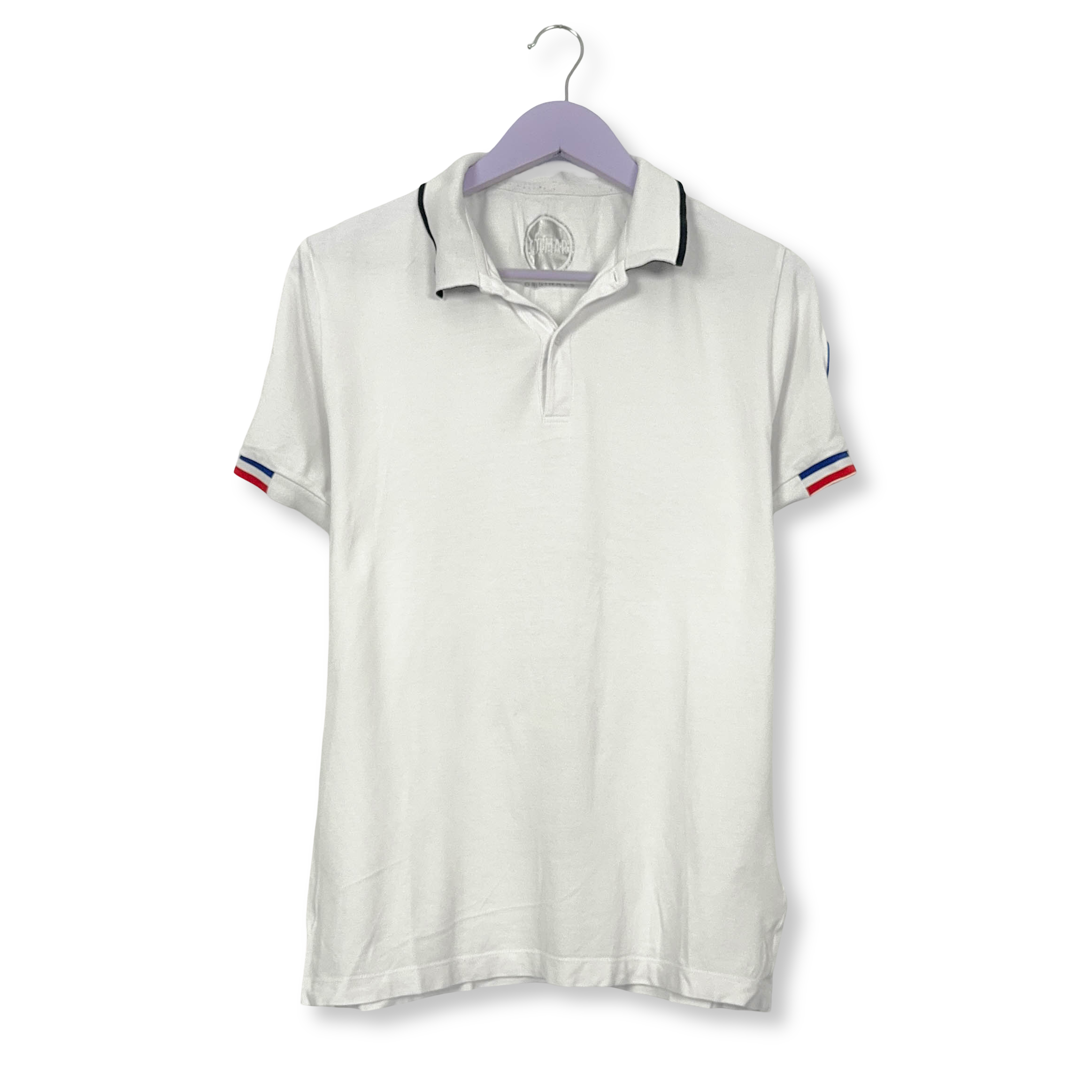 Polo Colmar bianca a tinta unita in cotone - Taglia L uomo