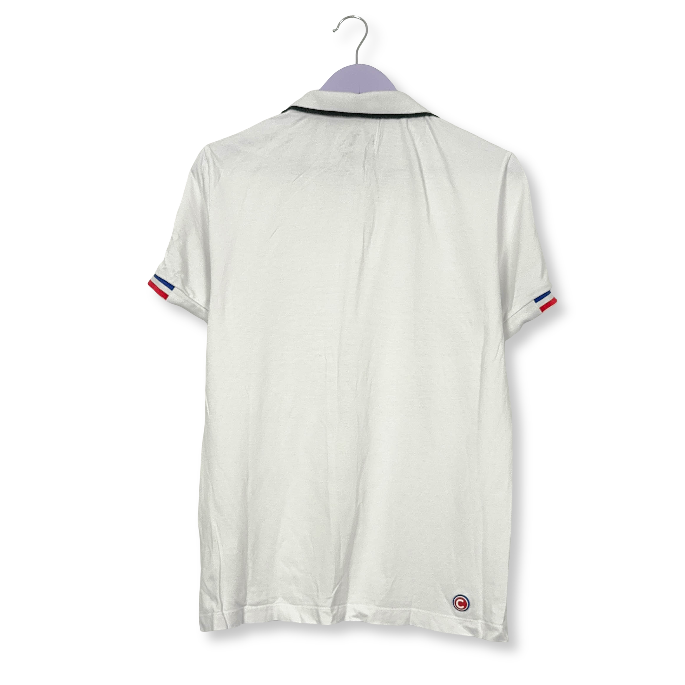 Polo Colmar bianca a tinta unita in cotone - Taglia L uomo