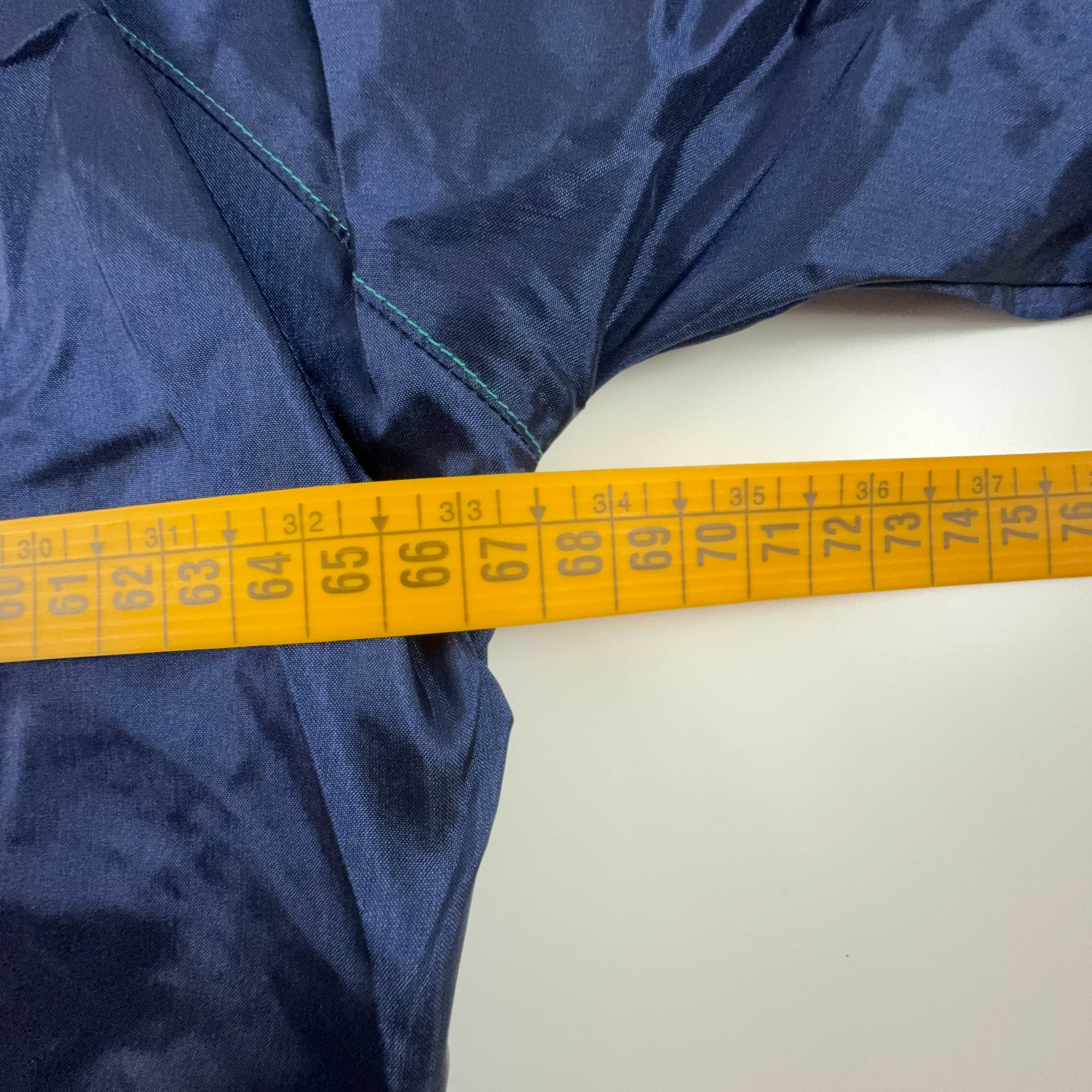 Giacca a vento Nike Vintage blu e verde con zip anni 90 - Taglia XL uomo